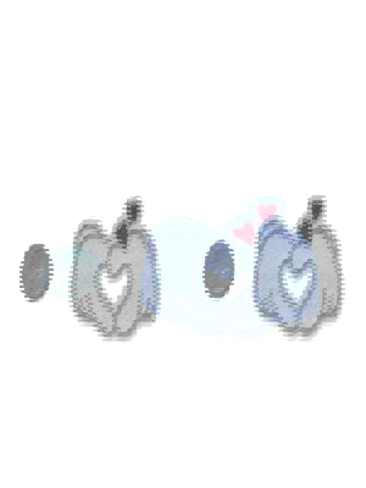 Heart shaped hand Iron On Patch