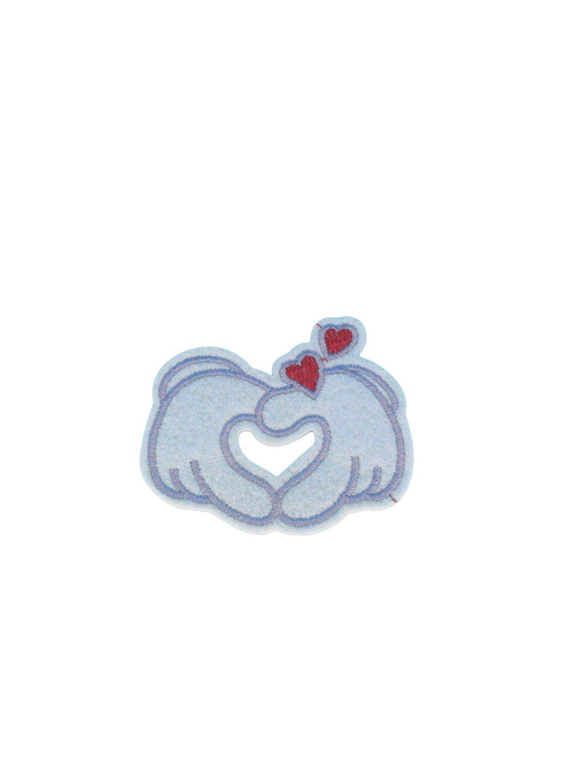 Heart shaped hand Iron On Patch