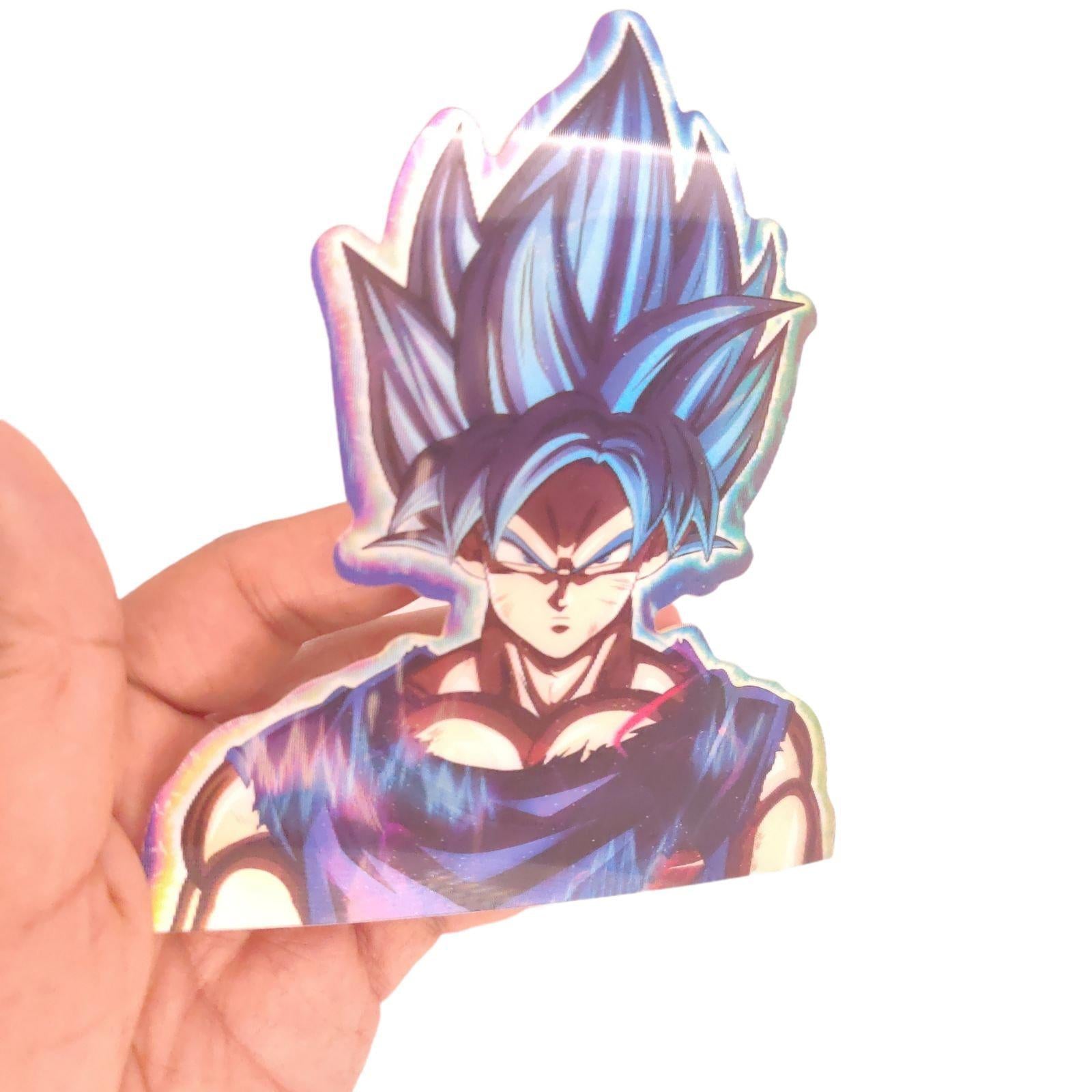 Saiyan SS Blue 3D Motion Peeker Sticker