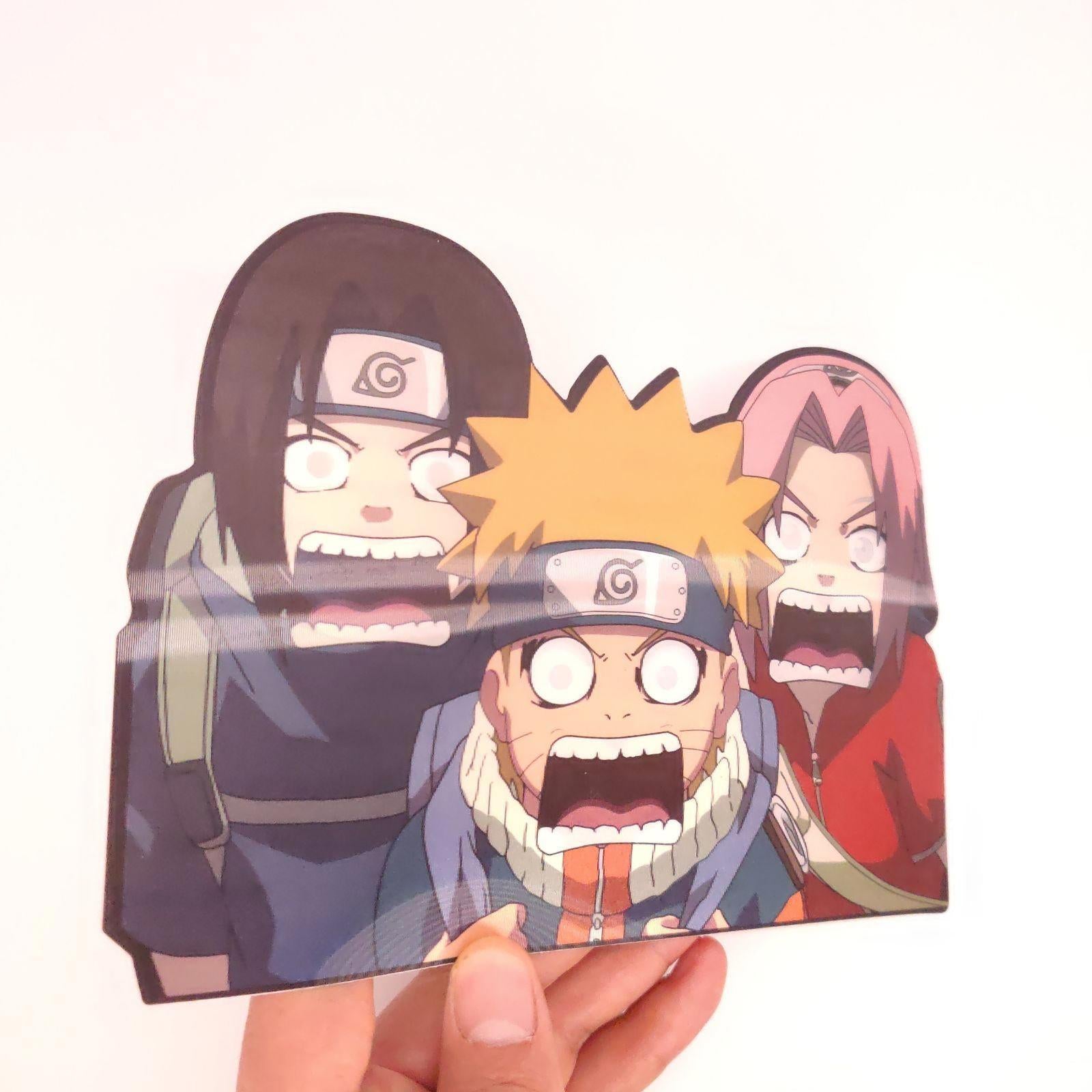 Sakura Sauske Ninja Shinobi 3D Motion Peeker Sticker