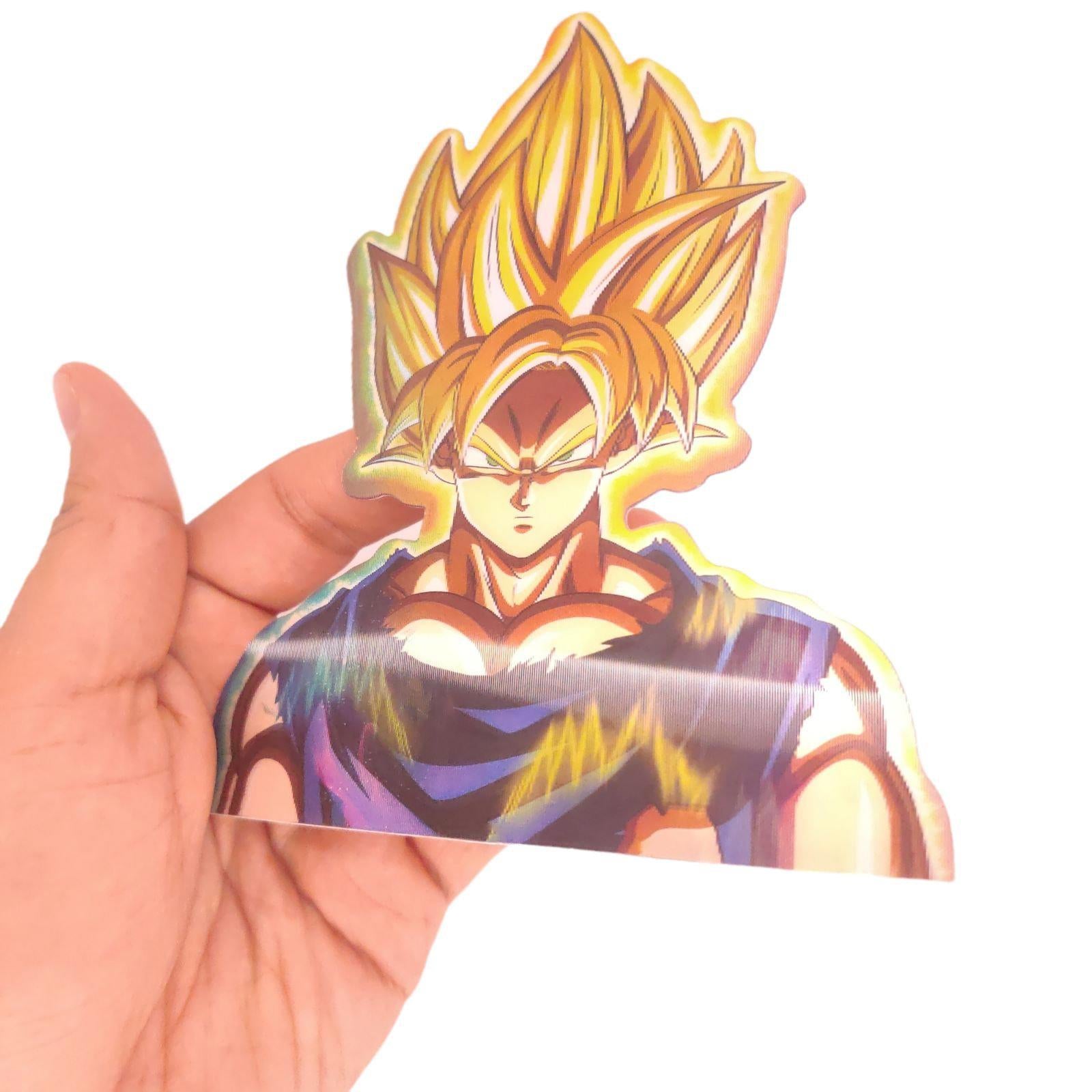 Saiyan SS Blue 3D Motion Peeker Sticker