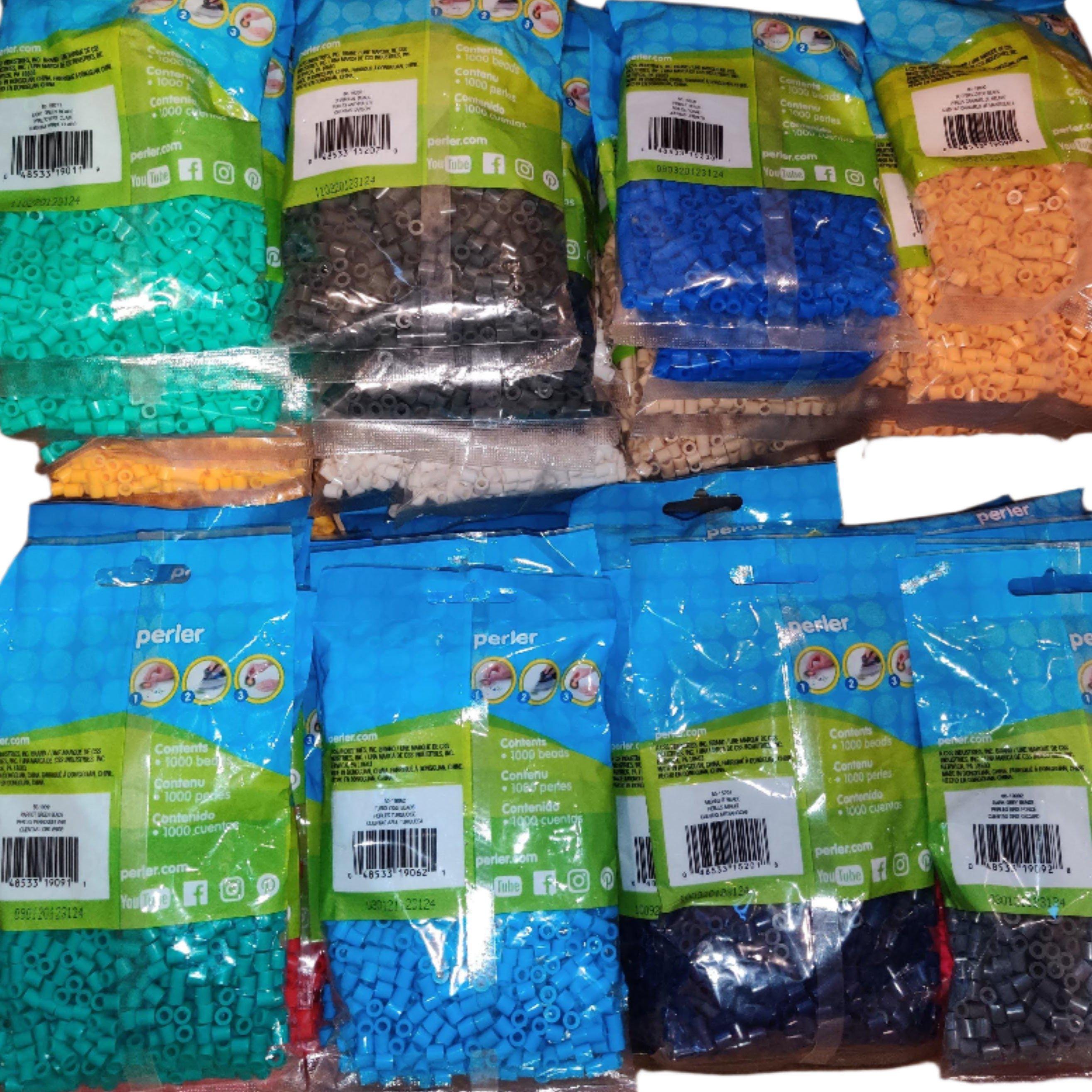 Perler Beads 1,000 Pack – Blues/Cool Colors (5mm) | Assorted Fuse Beads for Melty Bead & Pixel Art