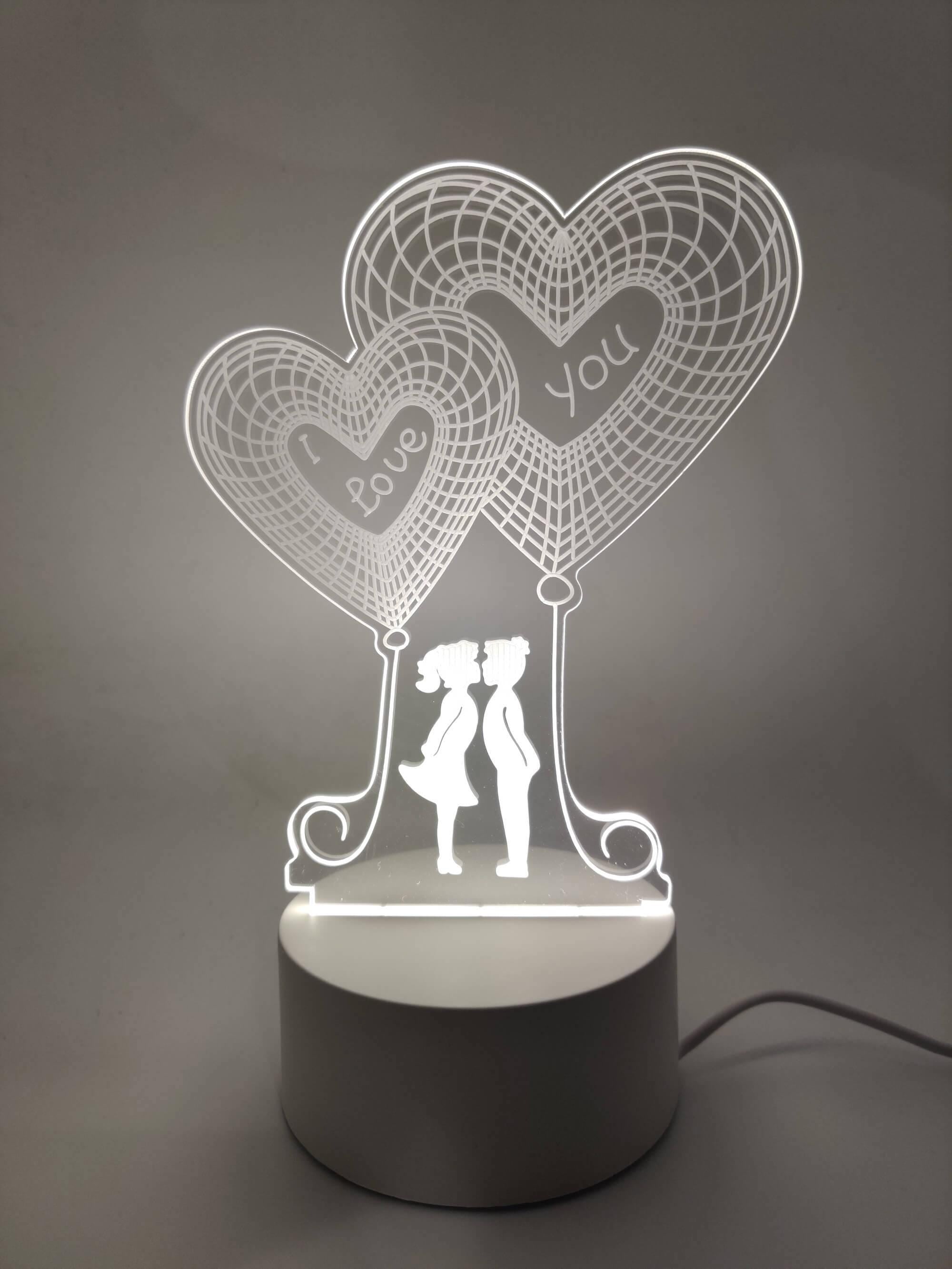 Led Acrylic NightLights - You & Me Collection