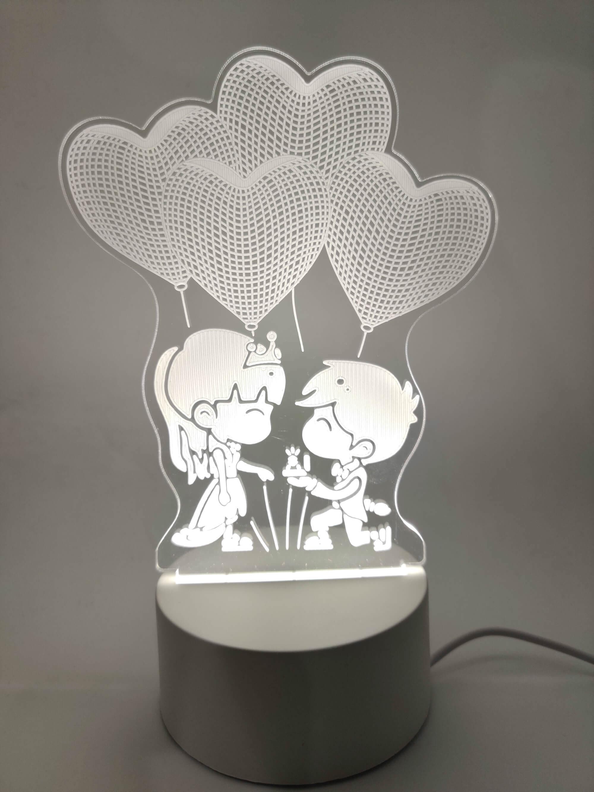 Led Acrylic NightLights - You & Me Collection