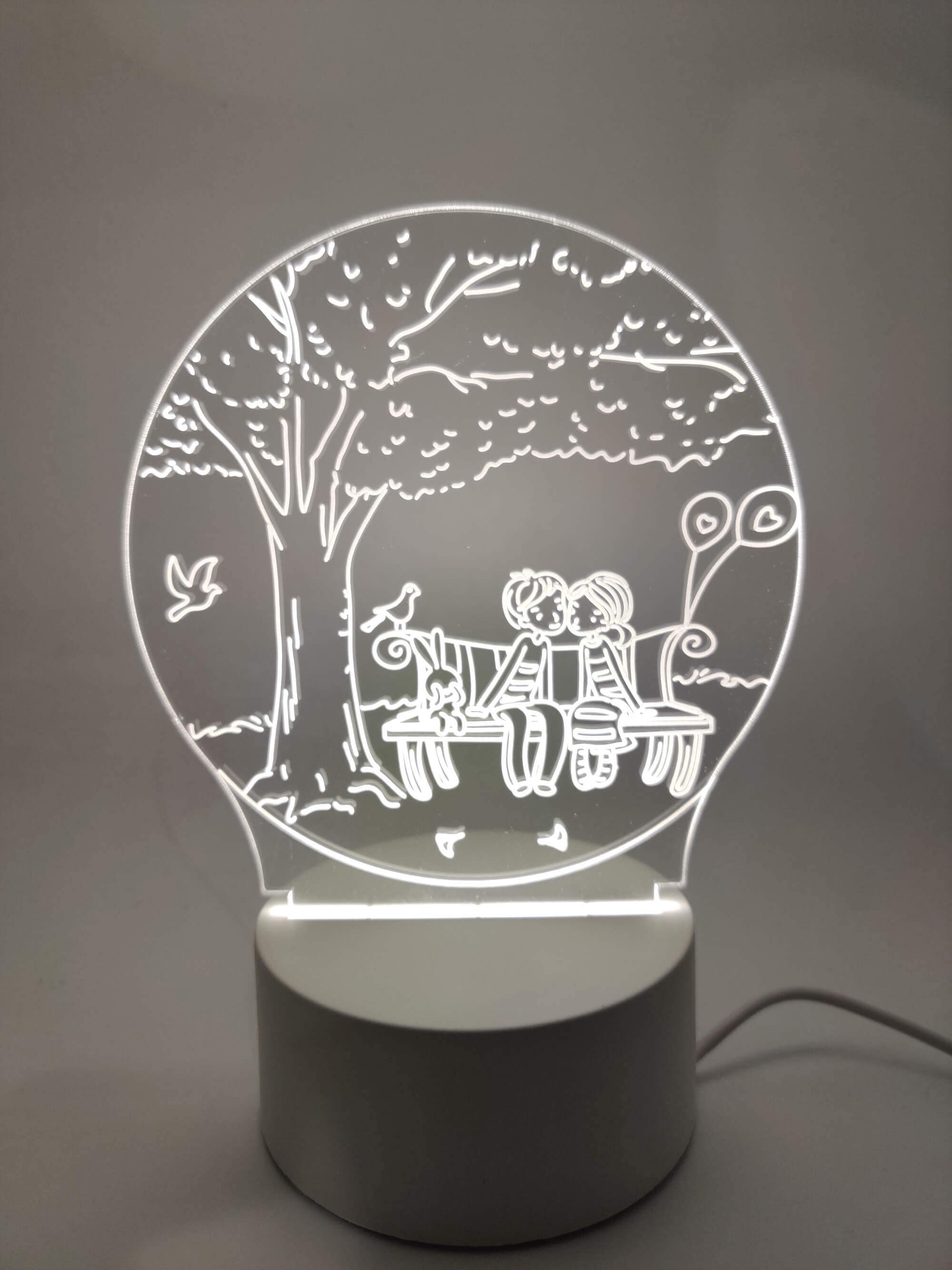 Led Acrylic NightLights - You & Me Collection