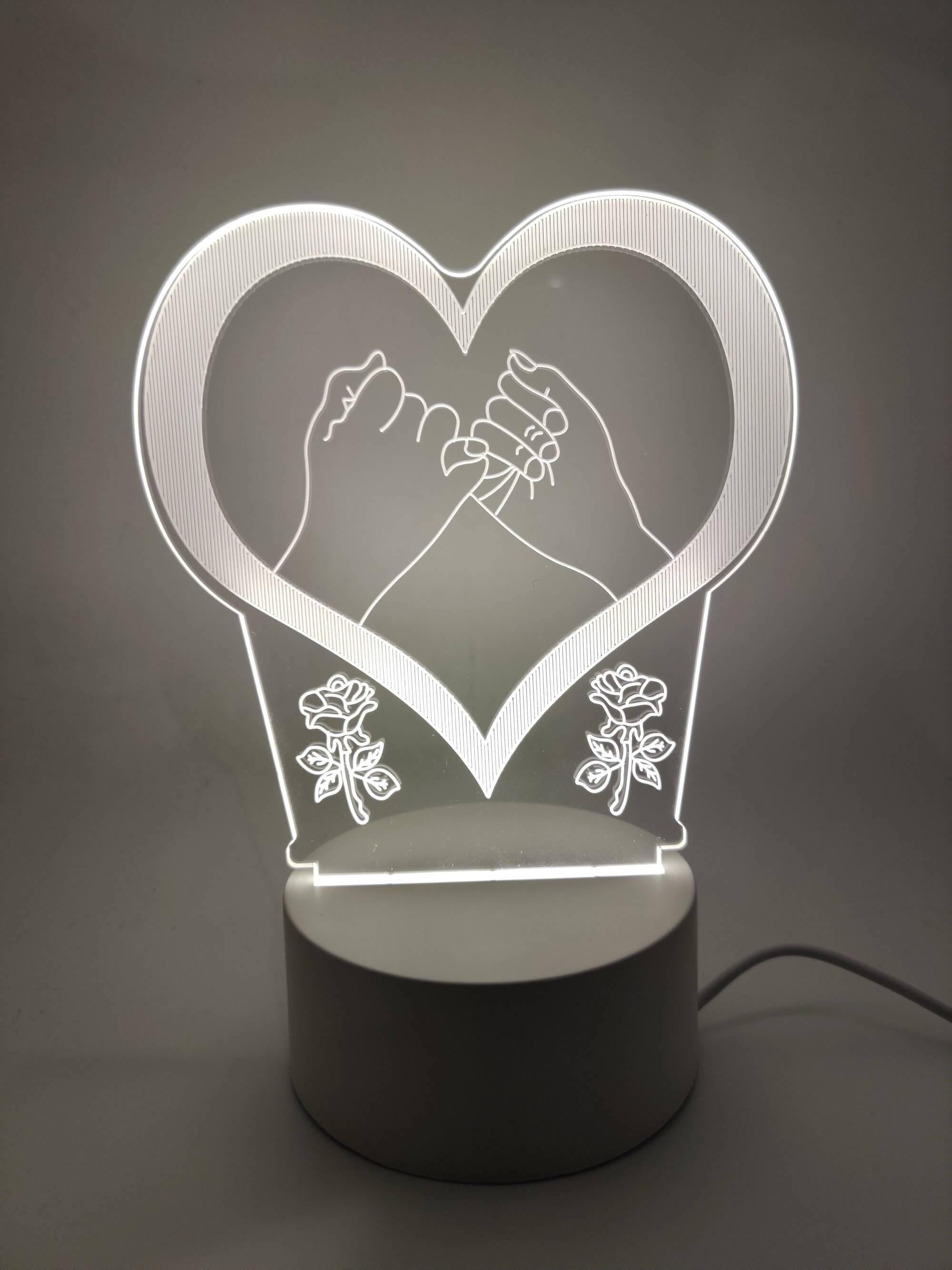 Led Acrylic NightLights - You & Me Collection
