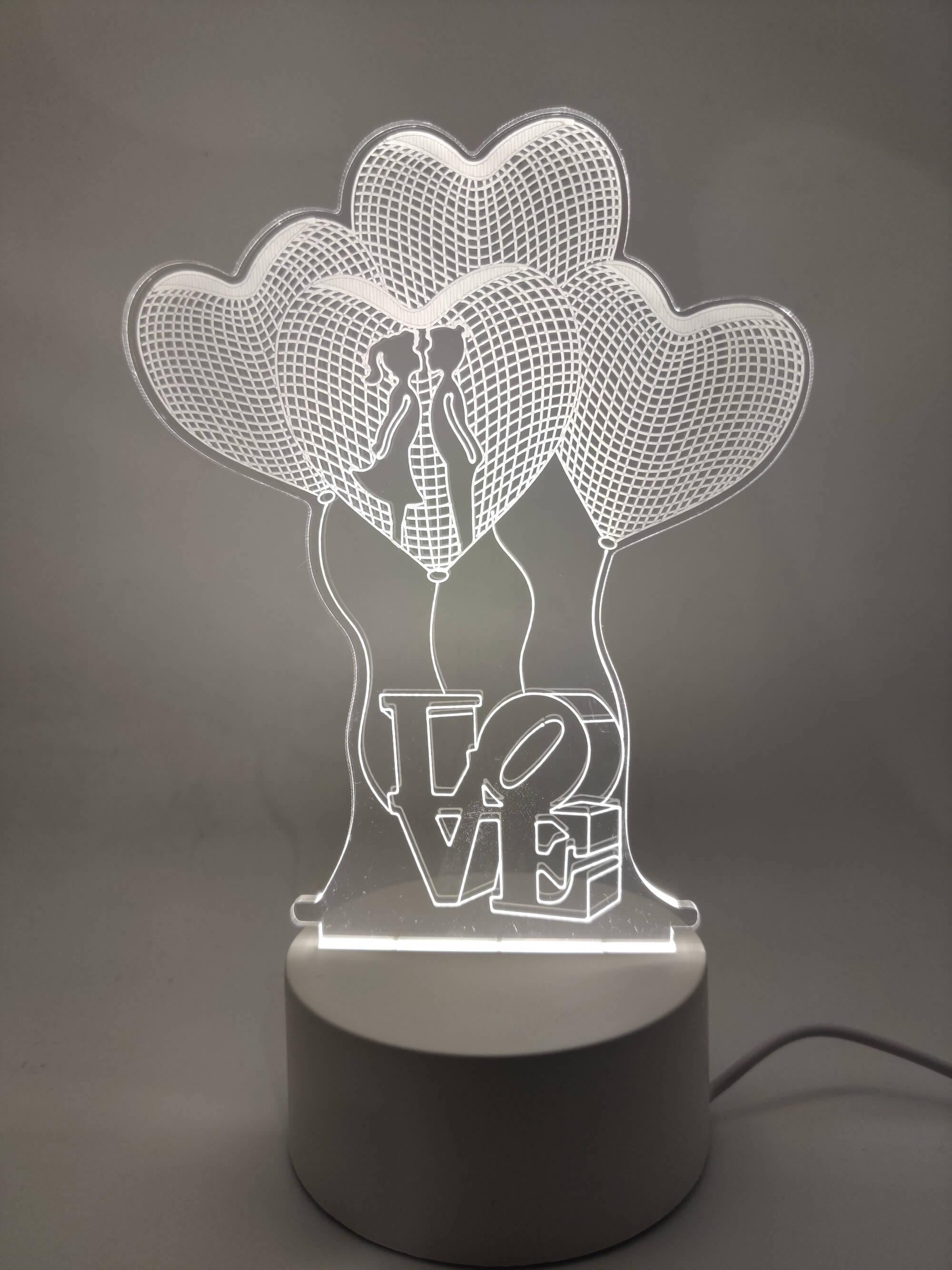 Led Acrylic NightLights - You & Me Collection