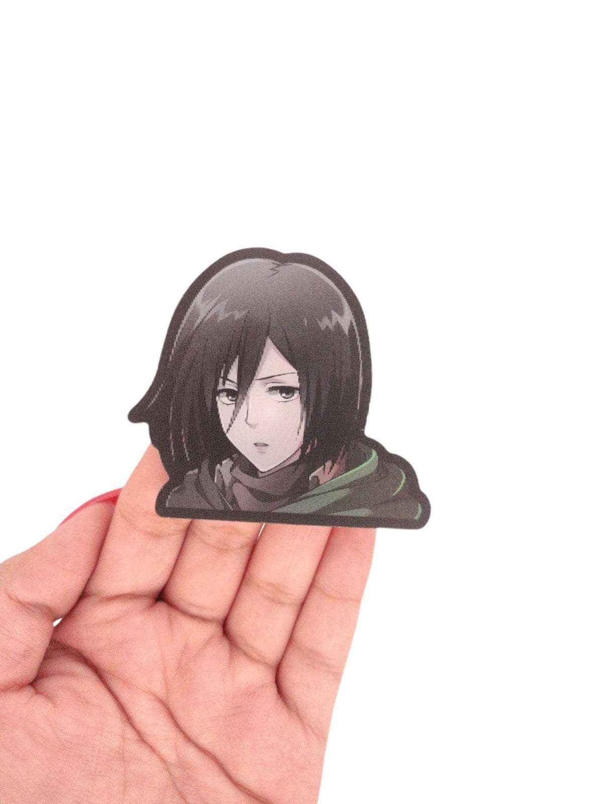 Anime Girl AOT Mini 3D Motion Peeker Sticker