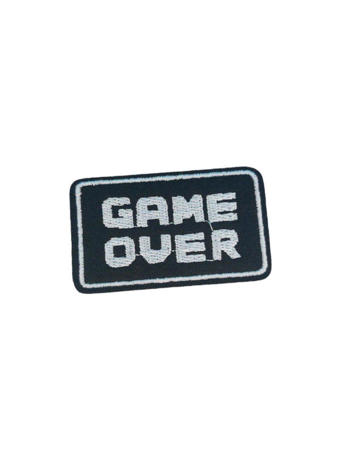 Game Over logo Iron On Patch