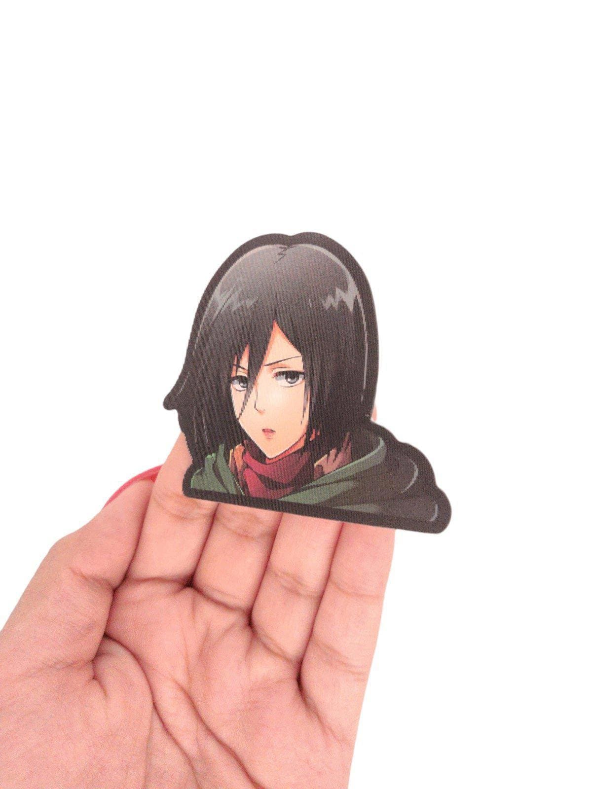 Anime Girl AOT Mini 3D Motion Peeker Sticker