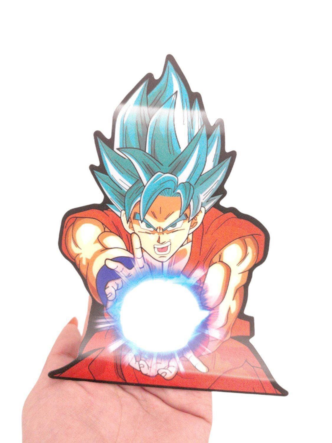 Saiyan SS Blue DBZ 3D Motion Peeker Sticker