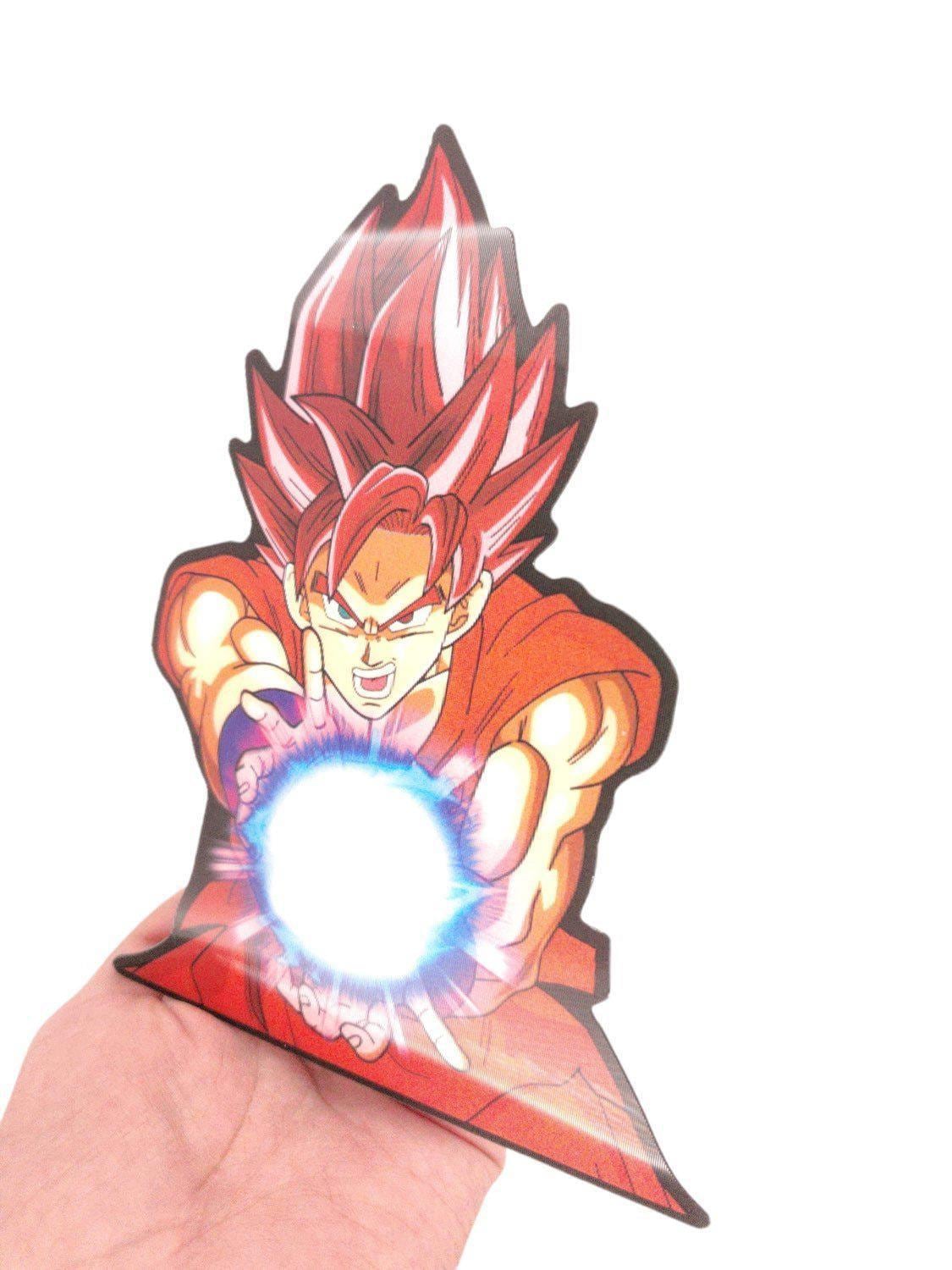 Saiyan SS Blue DBZ 3D Motion Peeker Sticker
