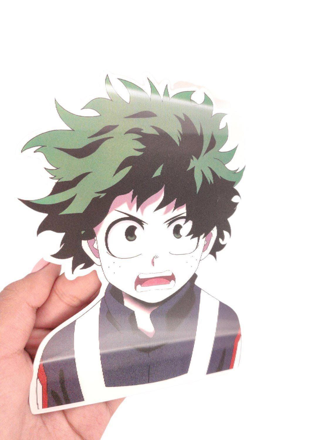 Hero MHA 3D Motion Peeker Sticker