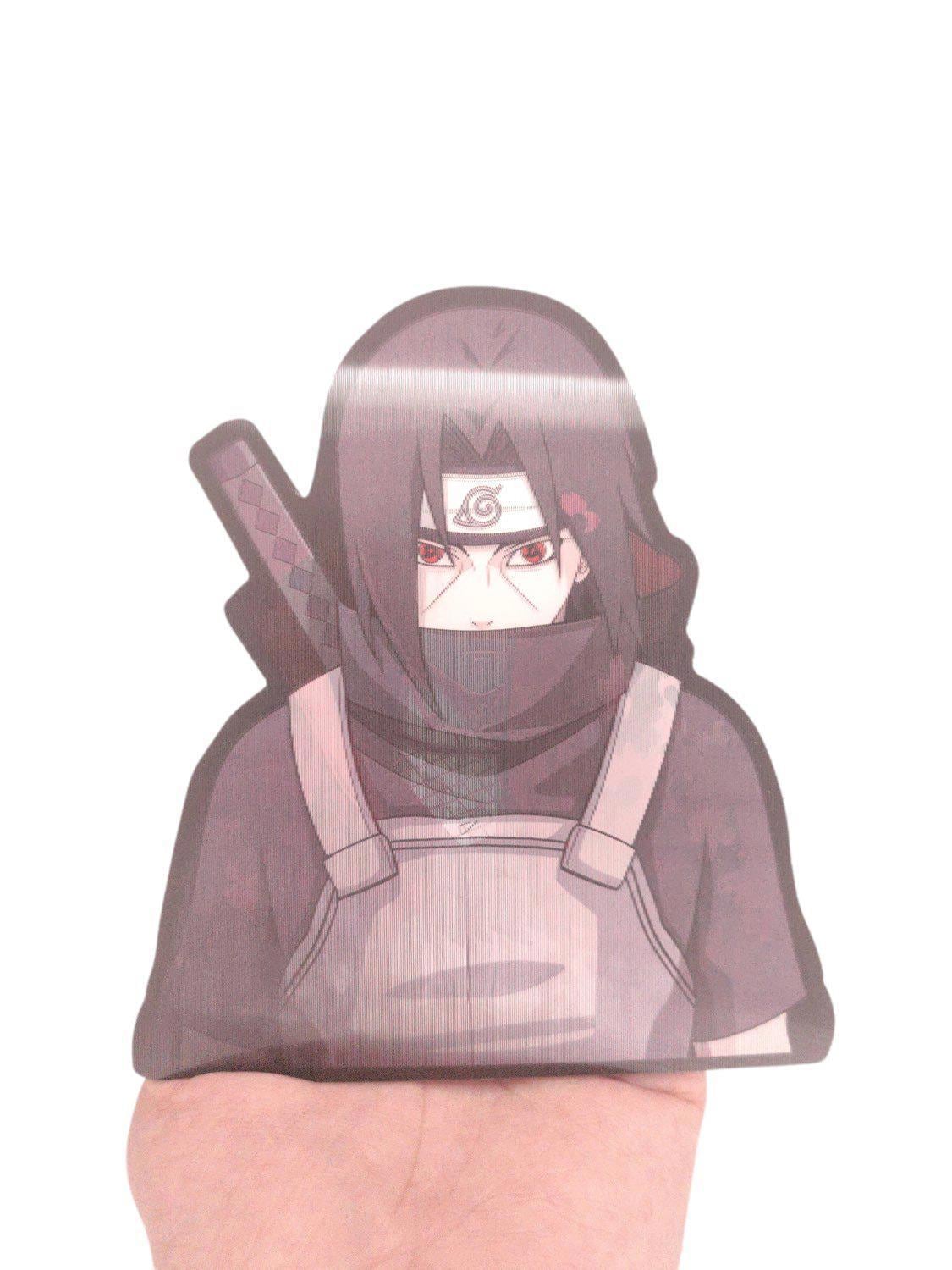 Itachi Ninja Shinobi 3D motion peeker sticker