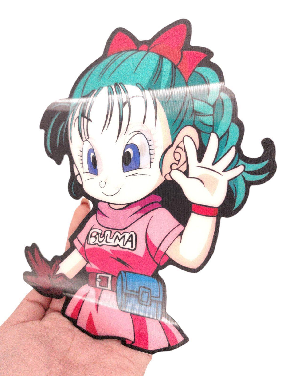 Anime Girl DBZ 3D Motion Peeker Sticker