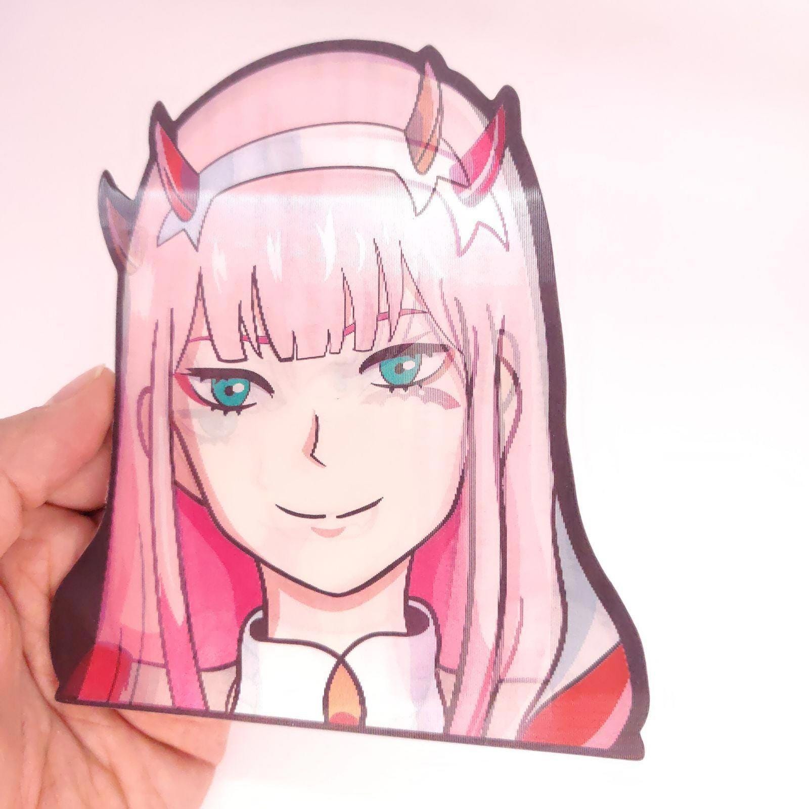 Anime Girl Peeker Sticker