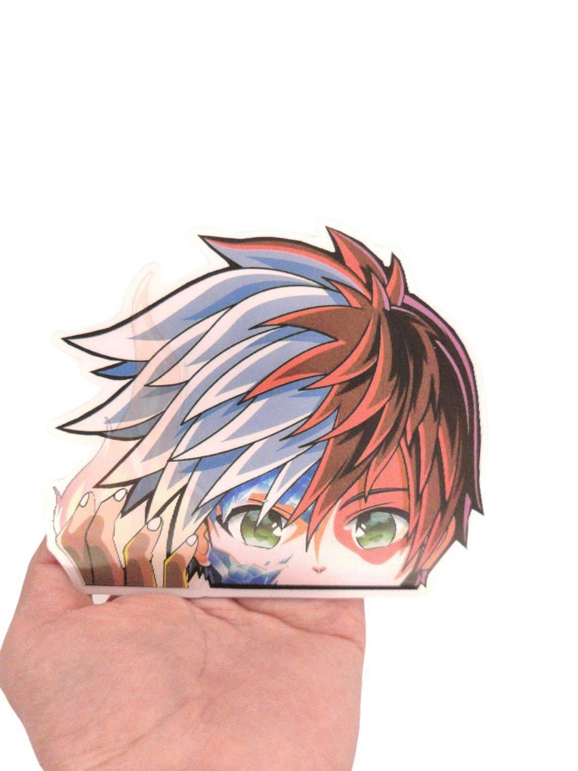 Hero Todoroki MHA 3D Motion Peeker Sticker