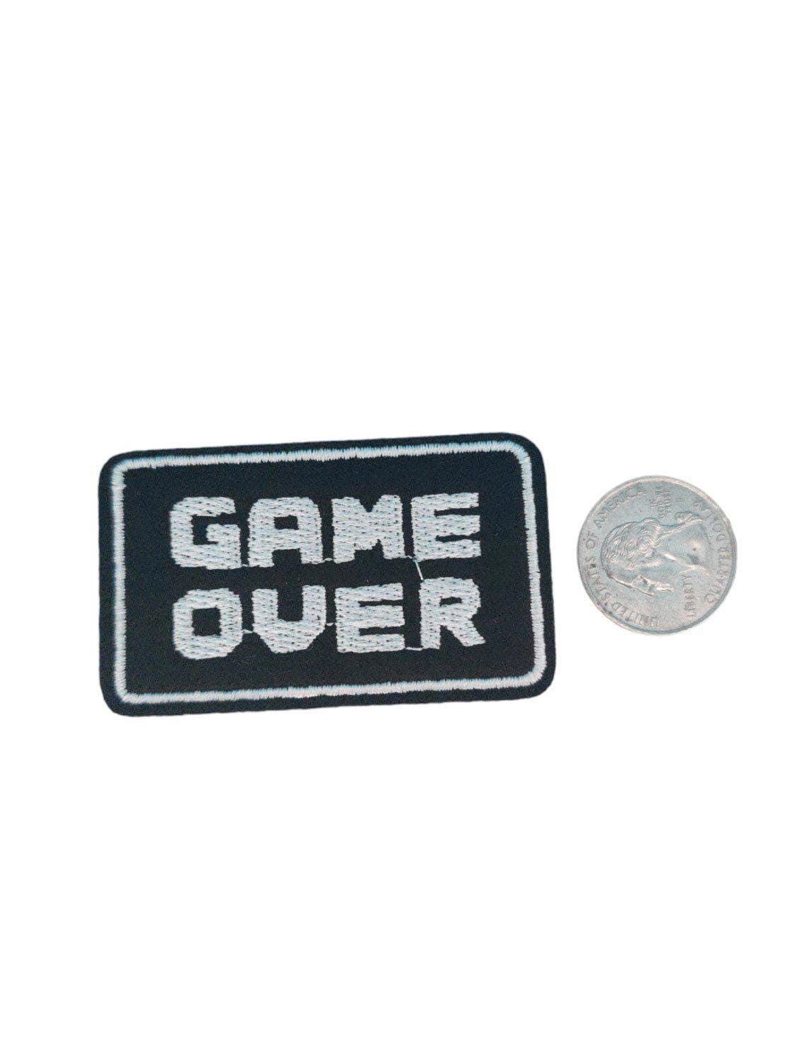 Game Over logo Iron On Patch