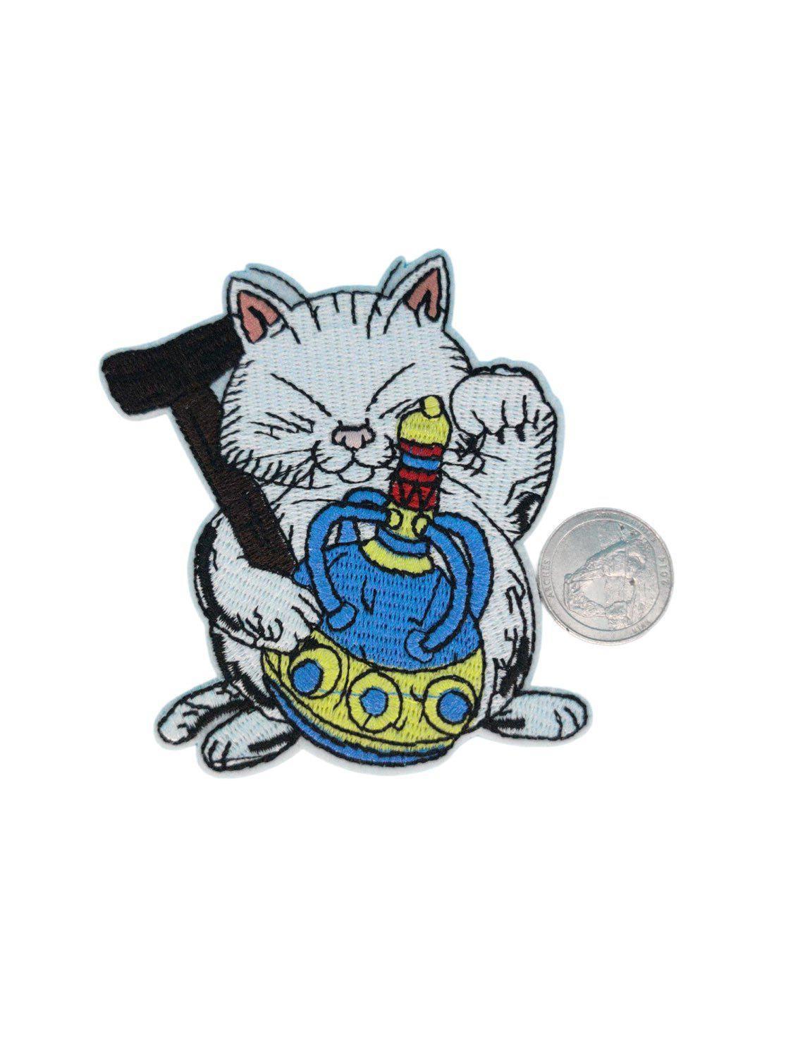 Cat DBZ Iron On Patch