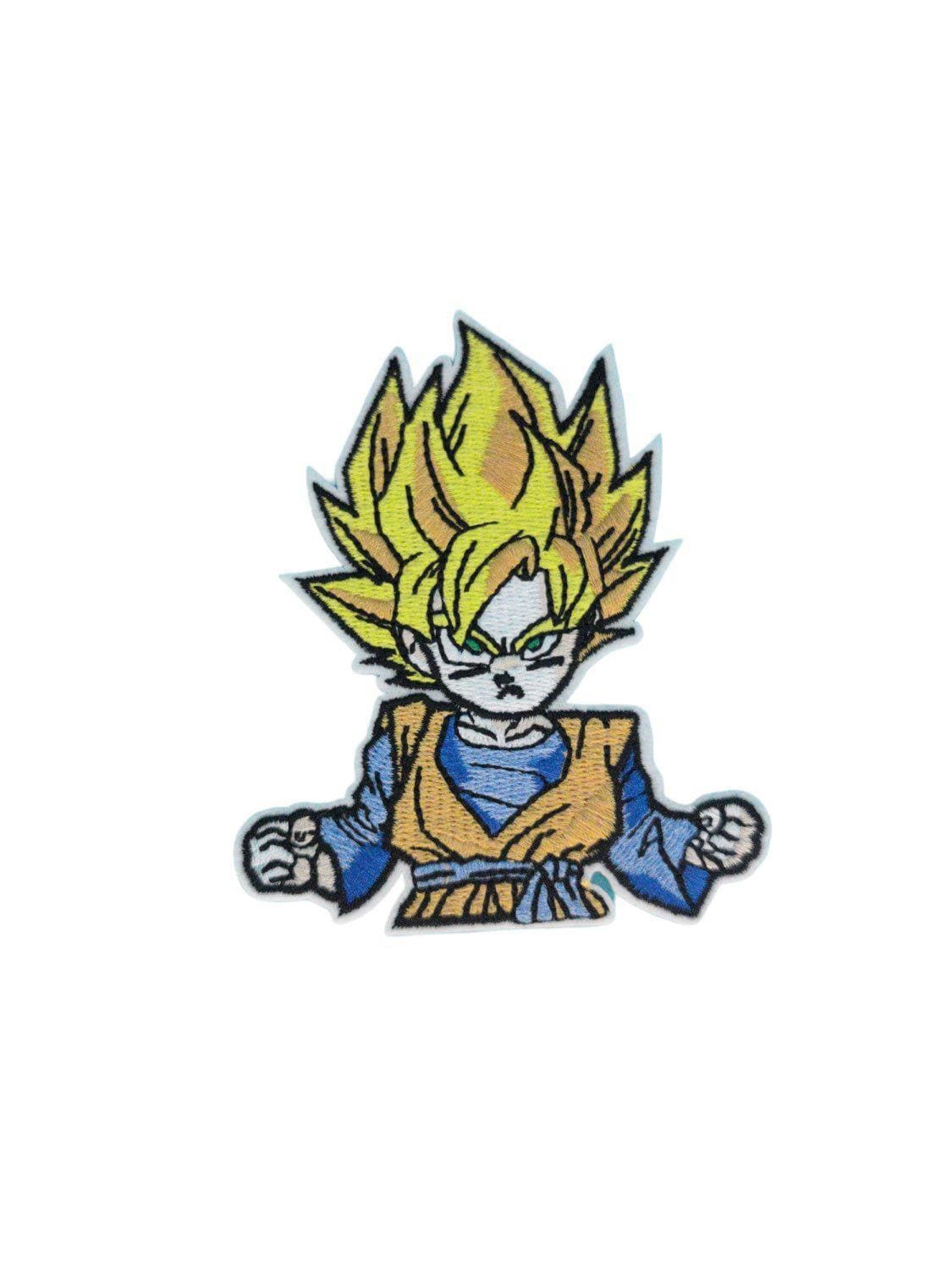 Super Saiyan DBZ Iron On Patch