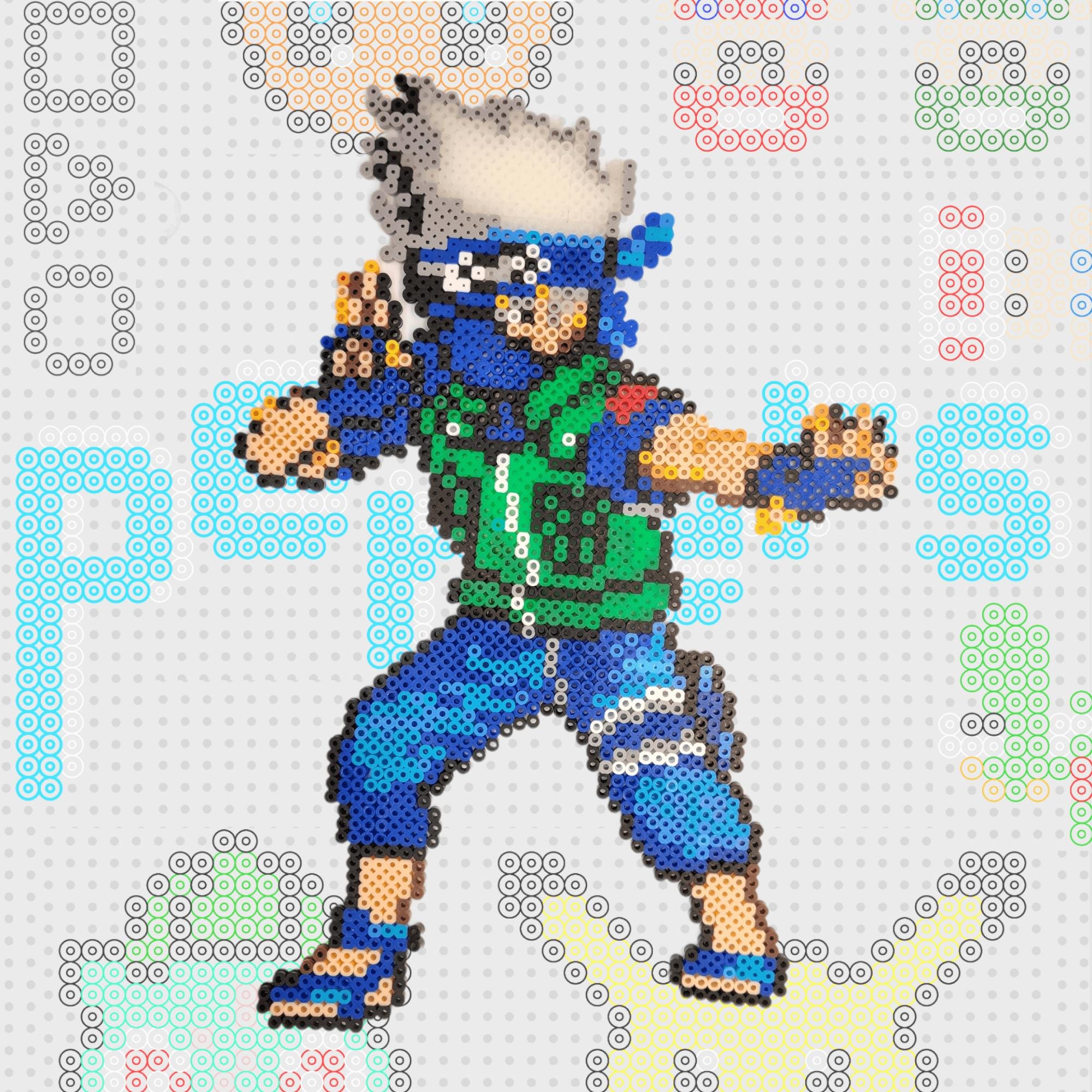 Kakashi Large Perler