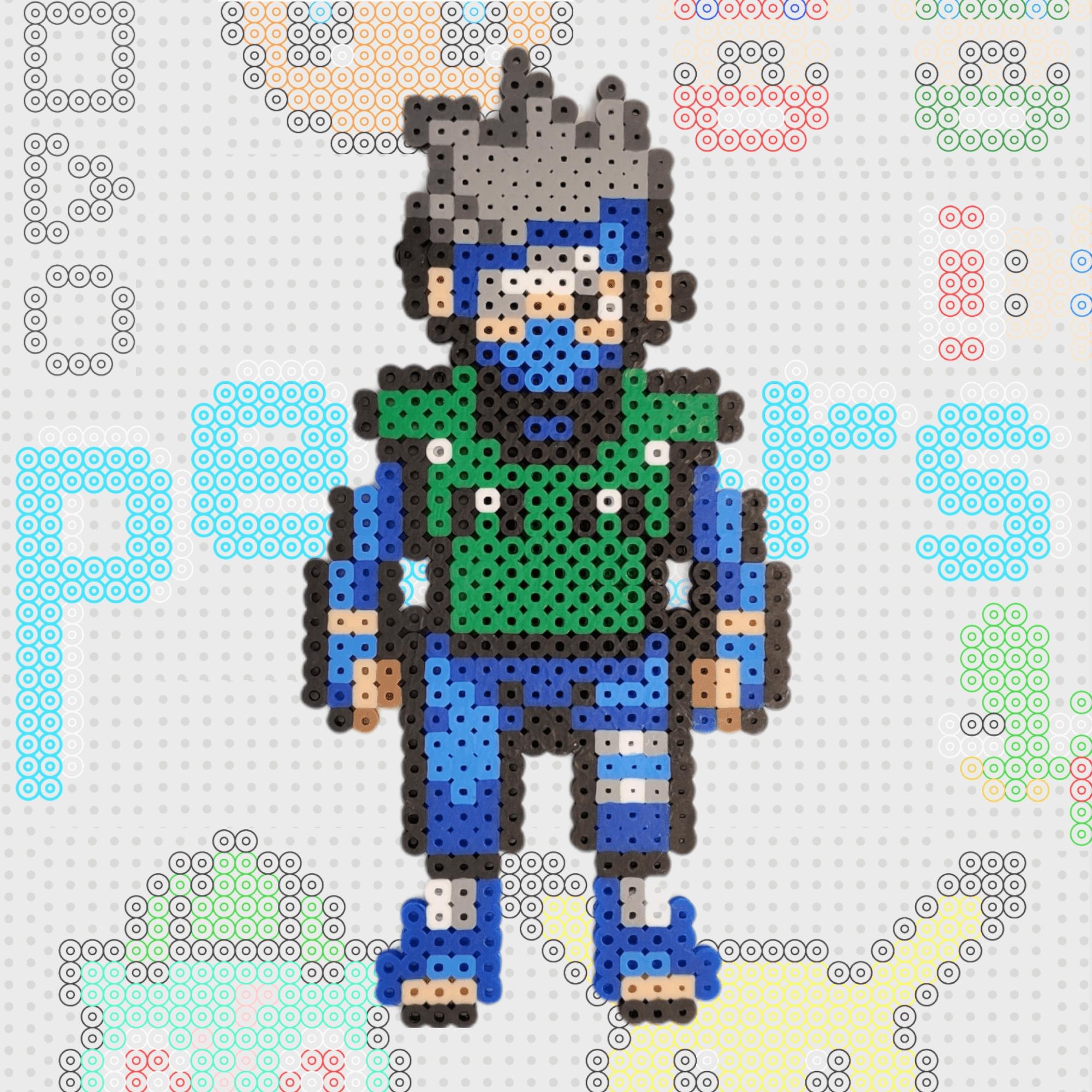 Kakashi Small Perler