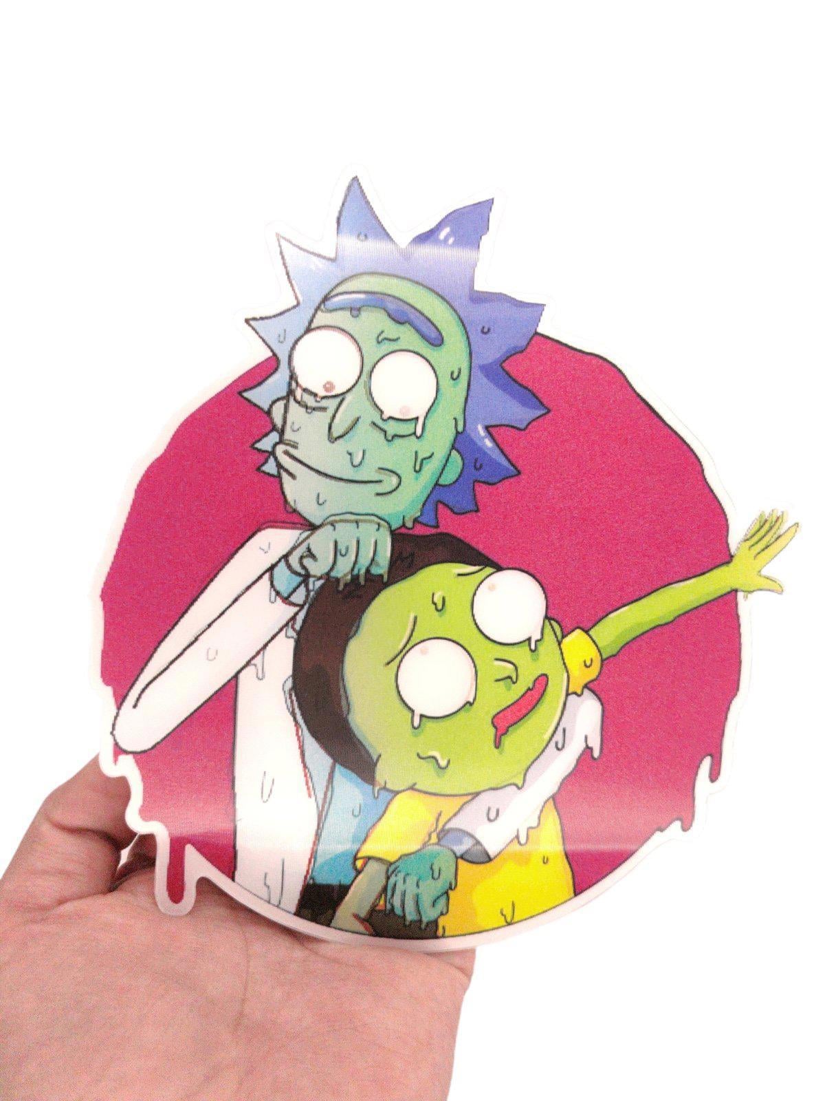 Morty R&M 3D Motion Peeker Sticker