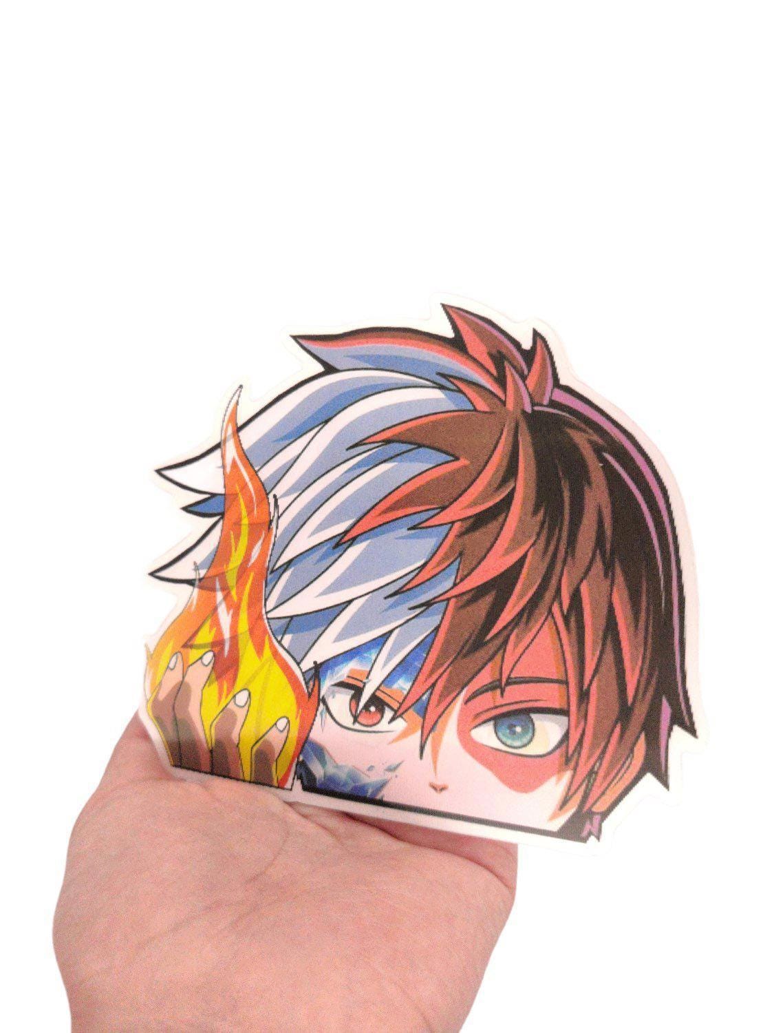 Hero Todoroki MHA 3D Motion Peeker Sticker