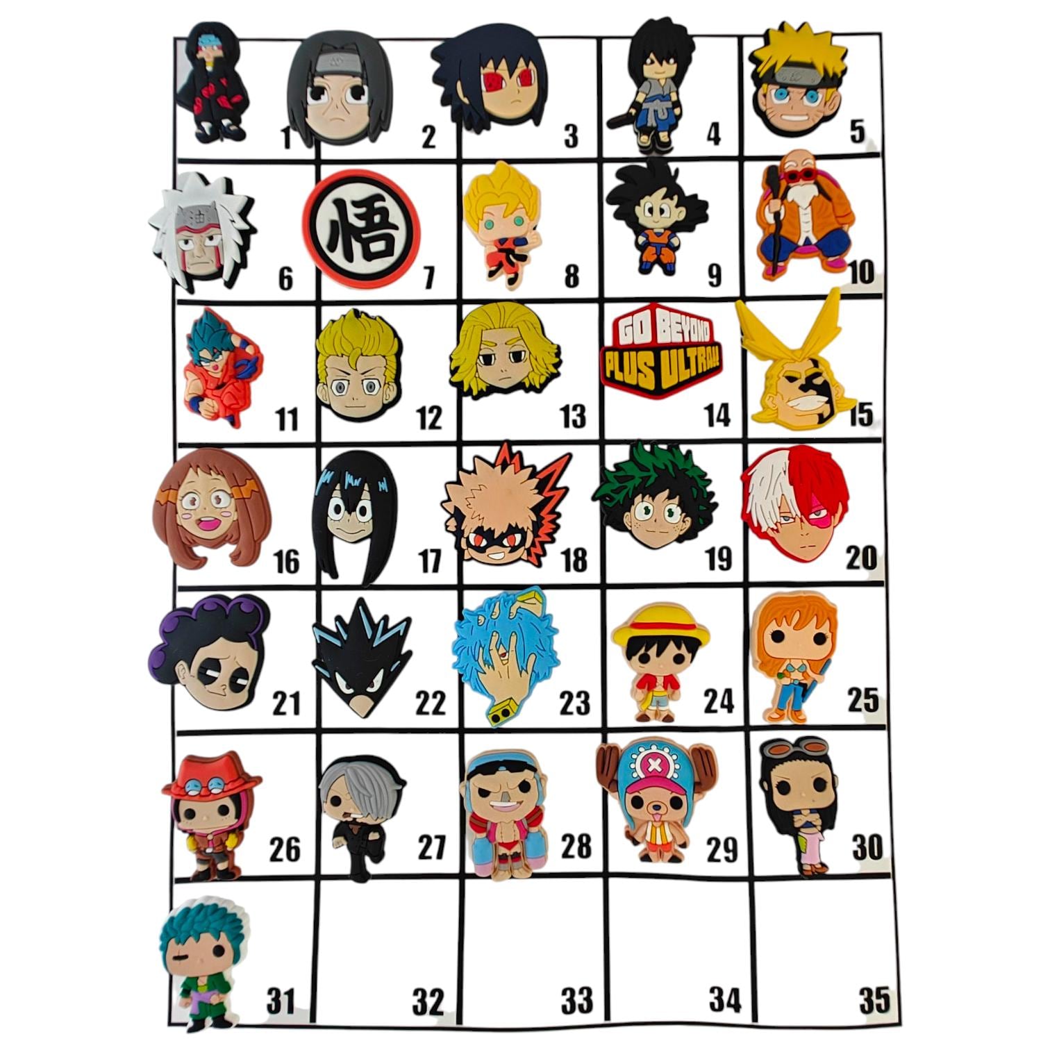 Anime Shoe Charms - Cute Cartoon Anime Clog Accessories for Fans | Pick Your Favorite Character Variation