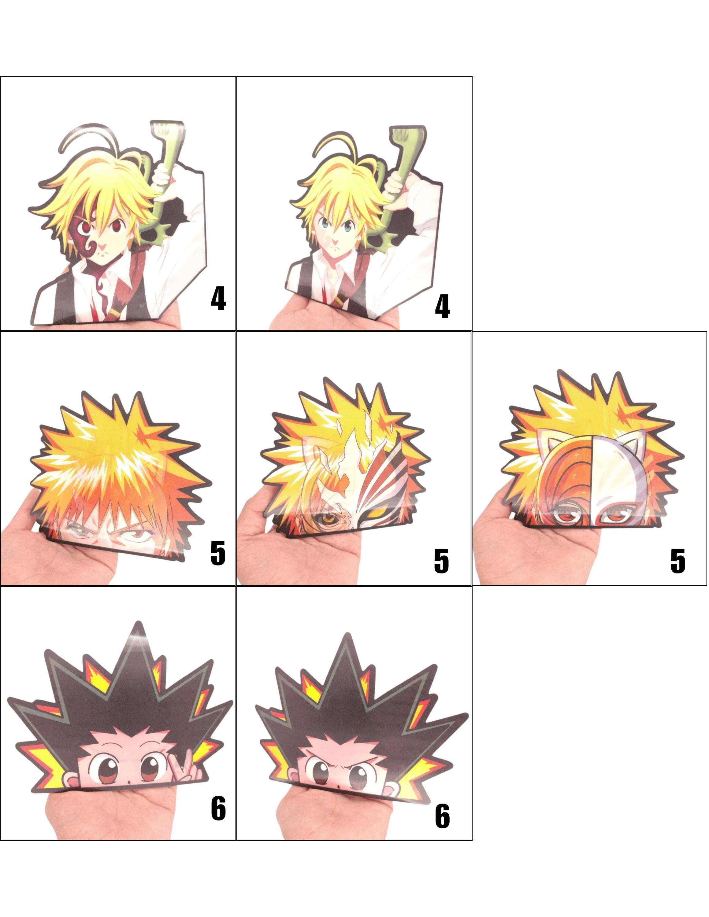 Anime Motion Sticker - Peeker Sticker - Lenticular Sticker - 3D Sticker V1