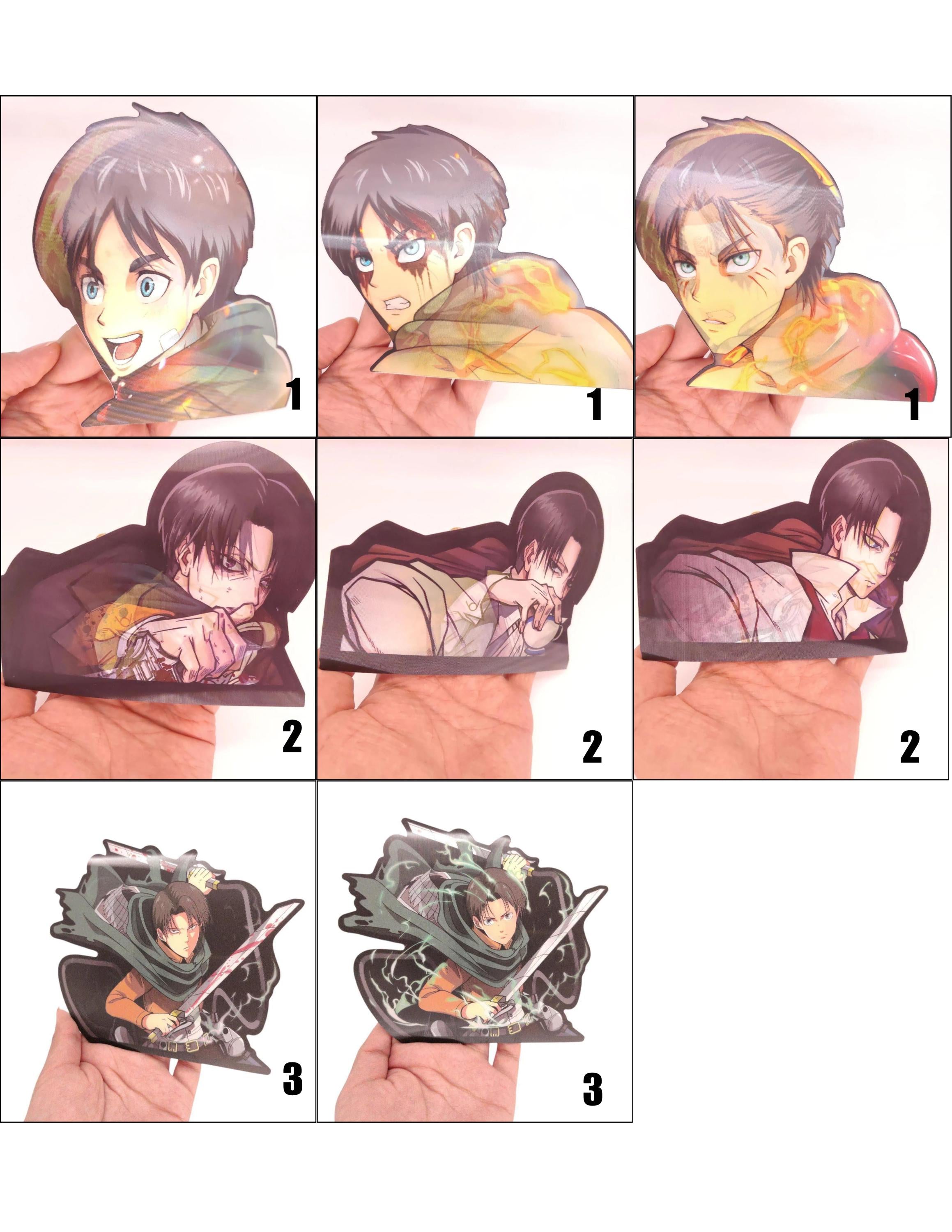 Anime Motion Sticker - Peeker Sticker - Lenticular Sticker - 3D Sticker V1