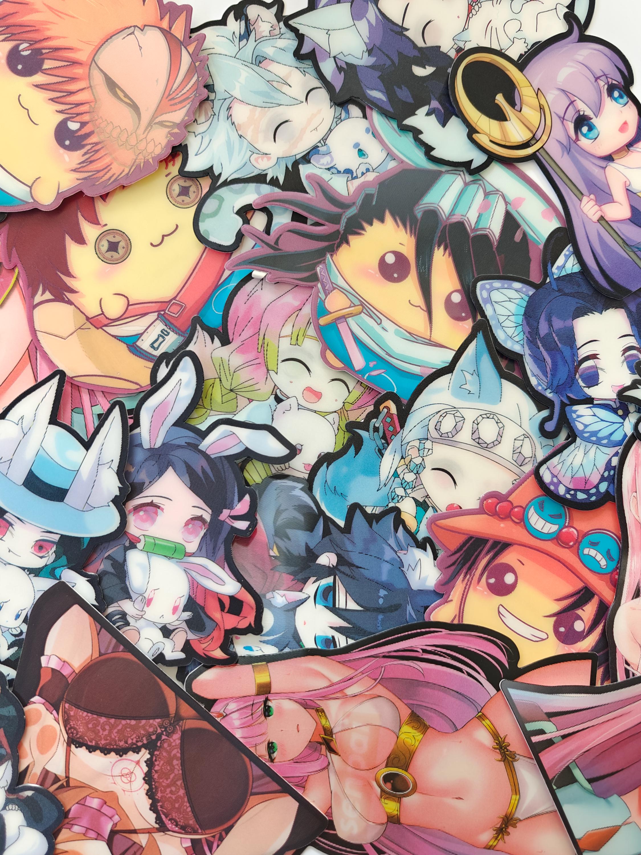 Anime Motion Sticker / Lenticular Sticker / Anime Car Stickers / Anime Stickers PC