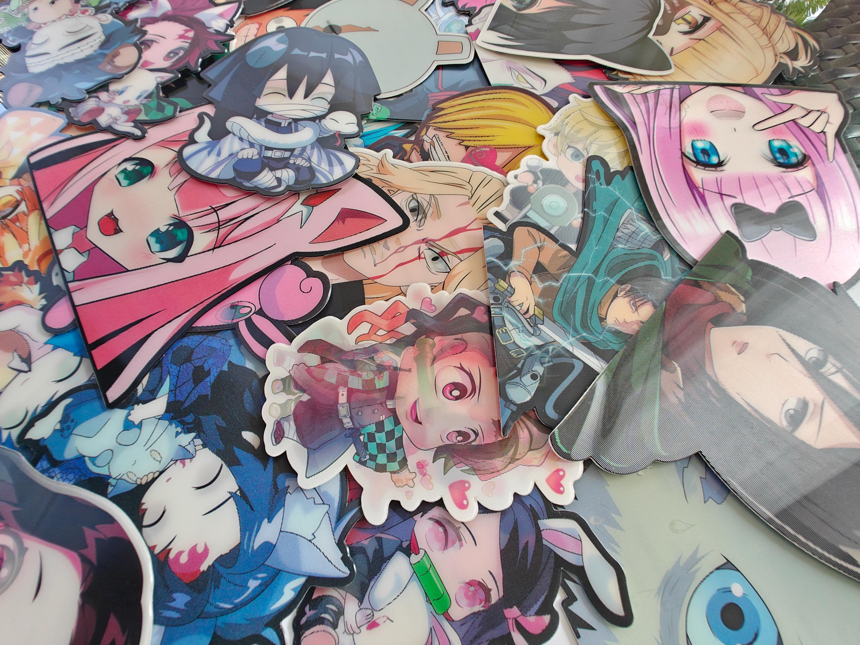 Anime Motion Sticker / Lenticular Sticker / Anime Car Stickers / Anime Stickers PC