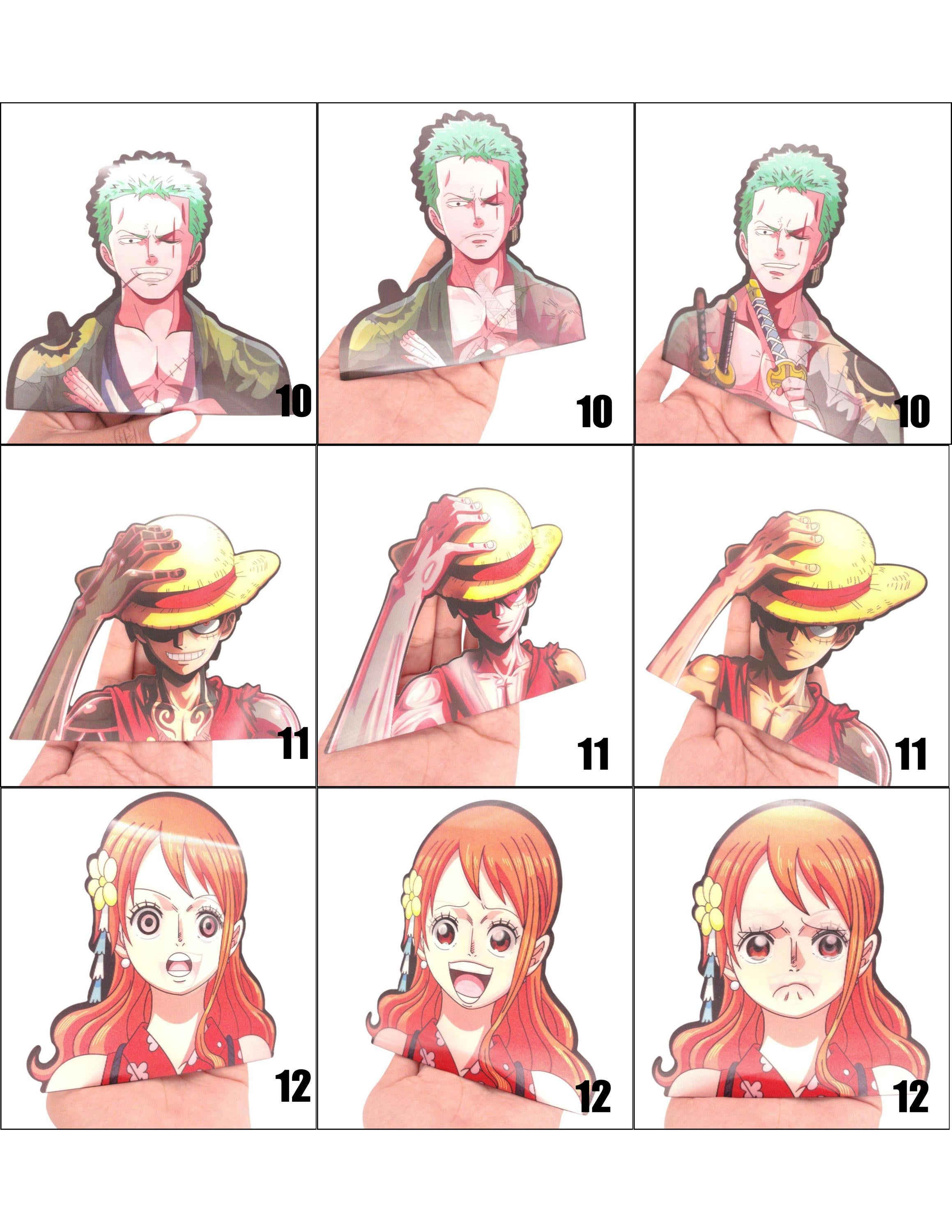 Anime Motion Sticker - Peeker Sticker - Lenticular Sticker - 3D Sticker V1