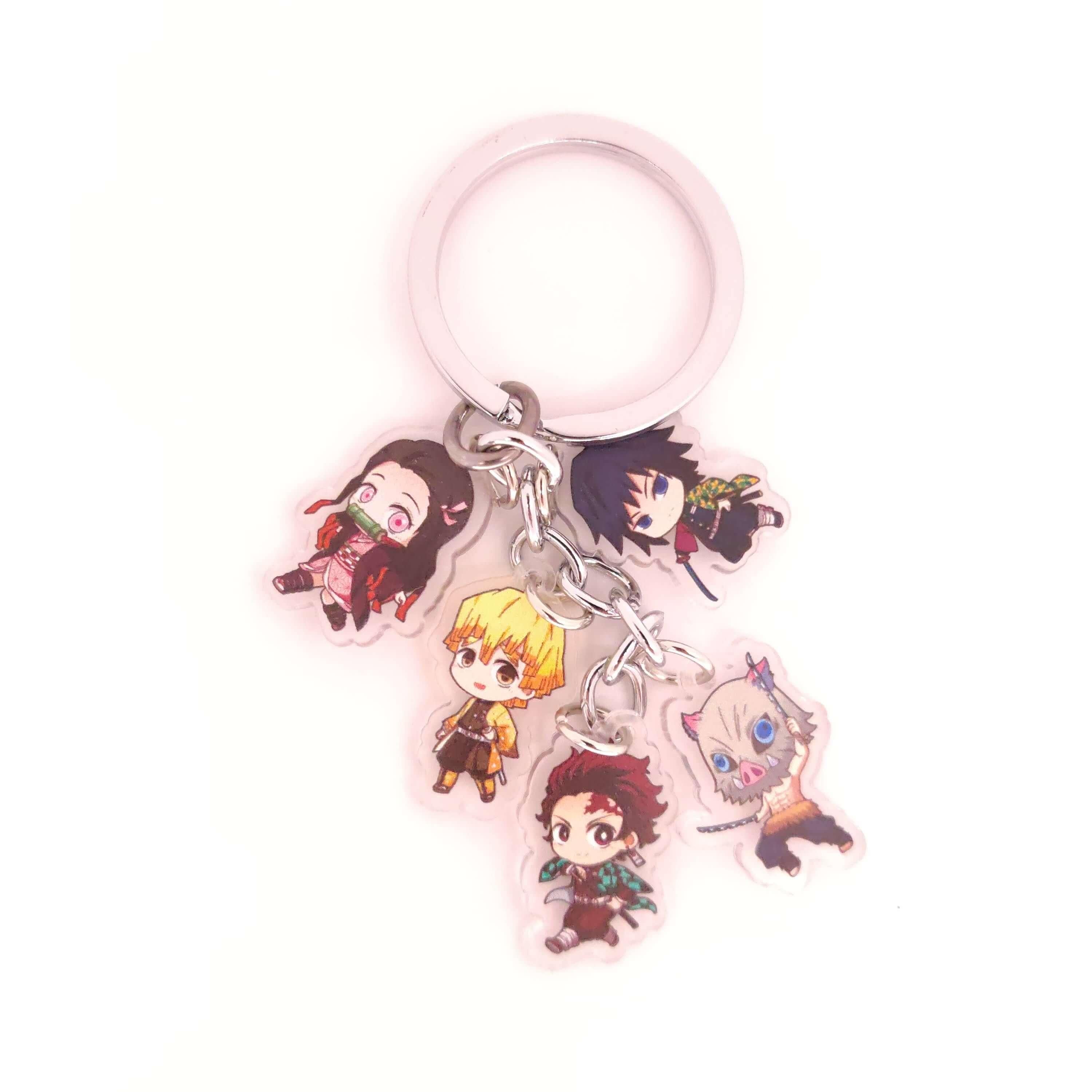 Demon Slayer 5pc Keychains - The Simple Merchant