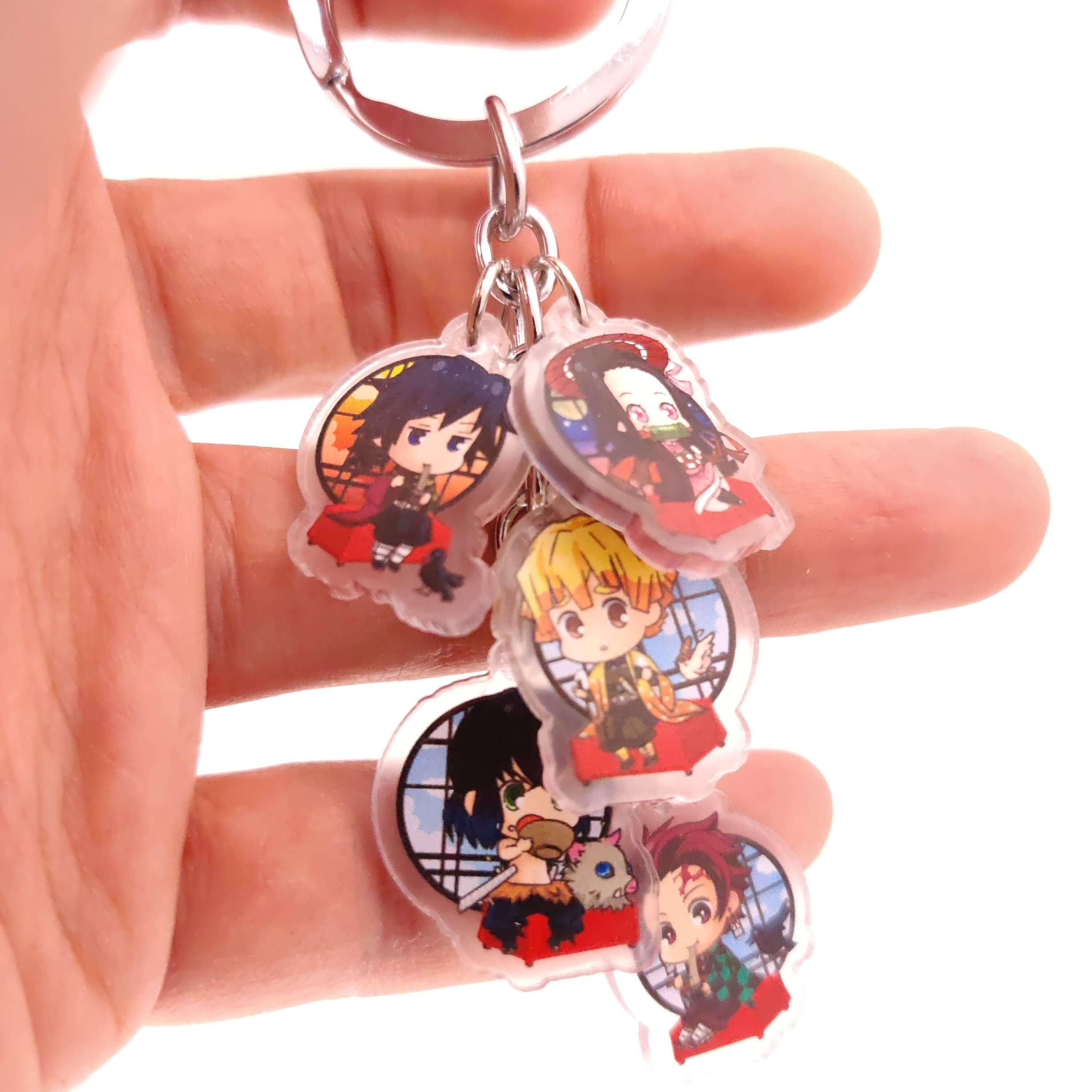 Demon Slayer 5pc Keychains - The Simple Merchant