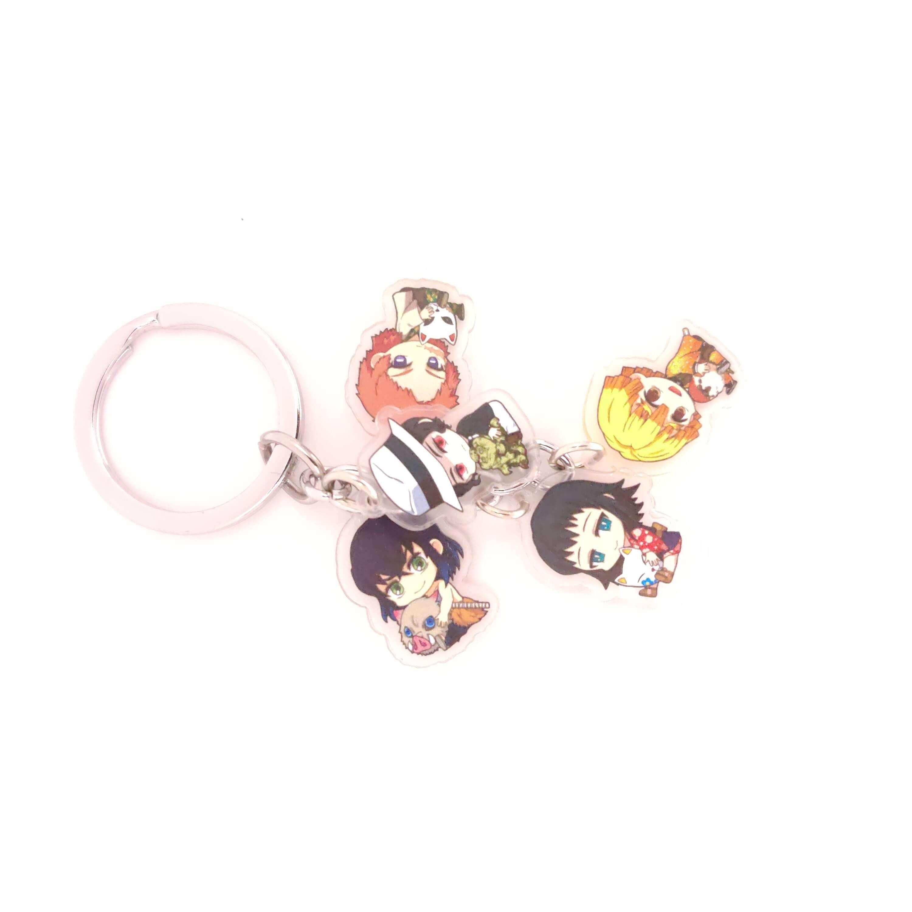 Demon Slayer 5pc Keychains - The Simple Merchant