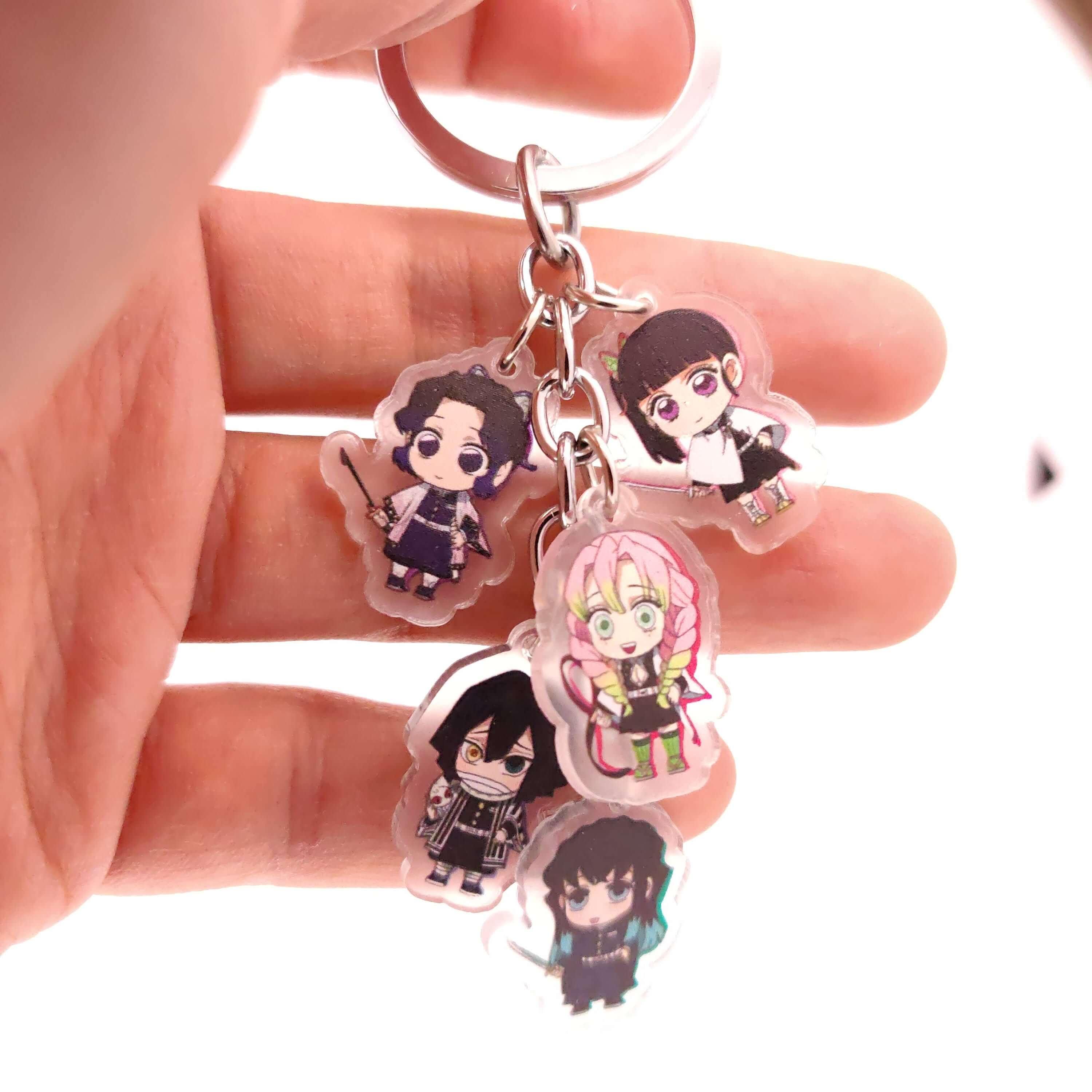 Demon Slayer 5pc Keychains - The Simple Merchant