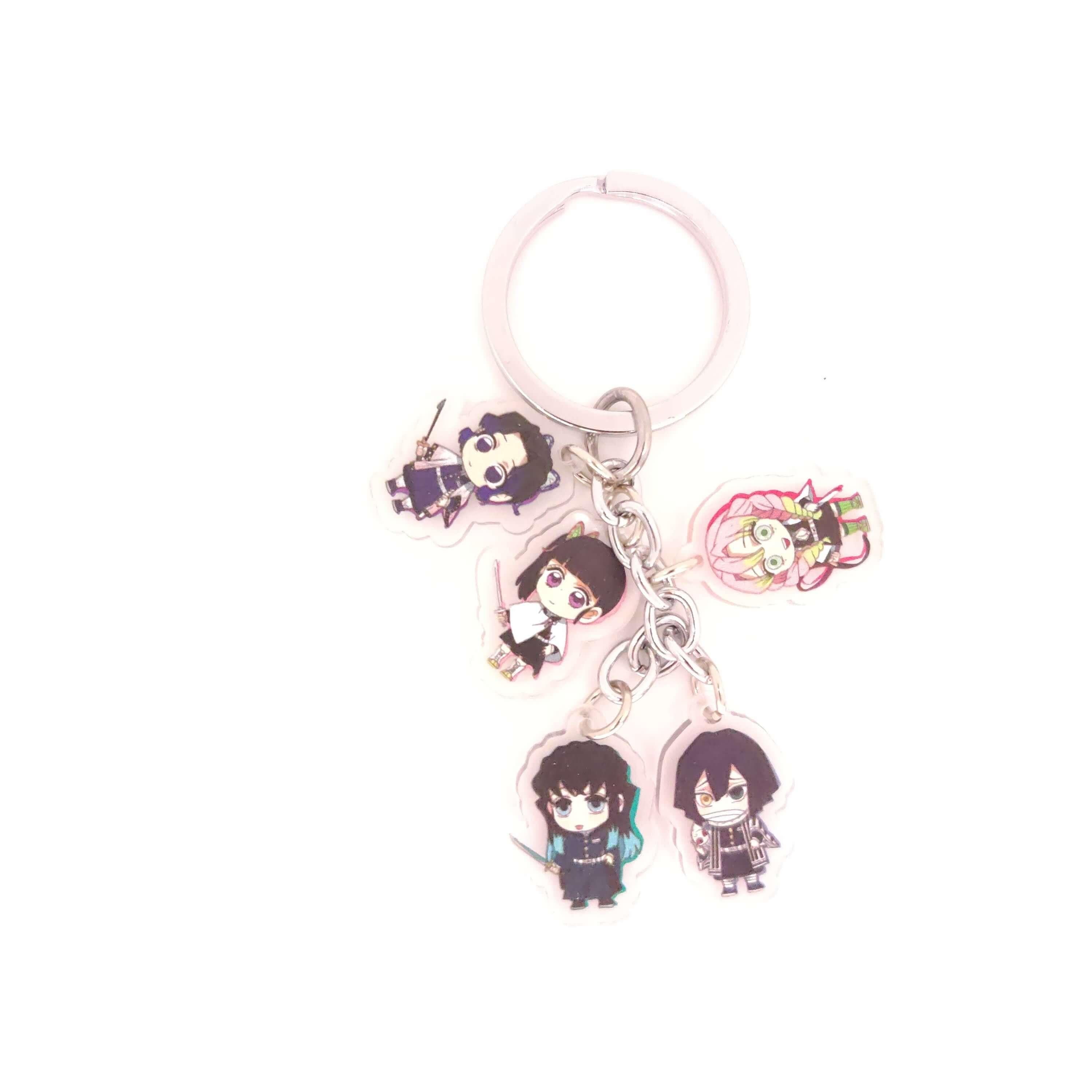Demon Slayer 5pc Keychains - The Simple Merchant