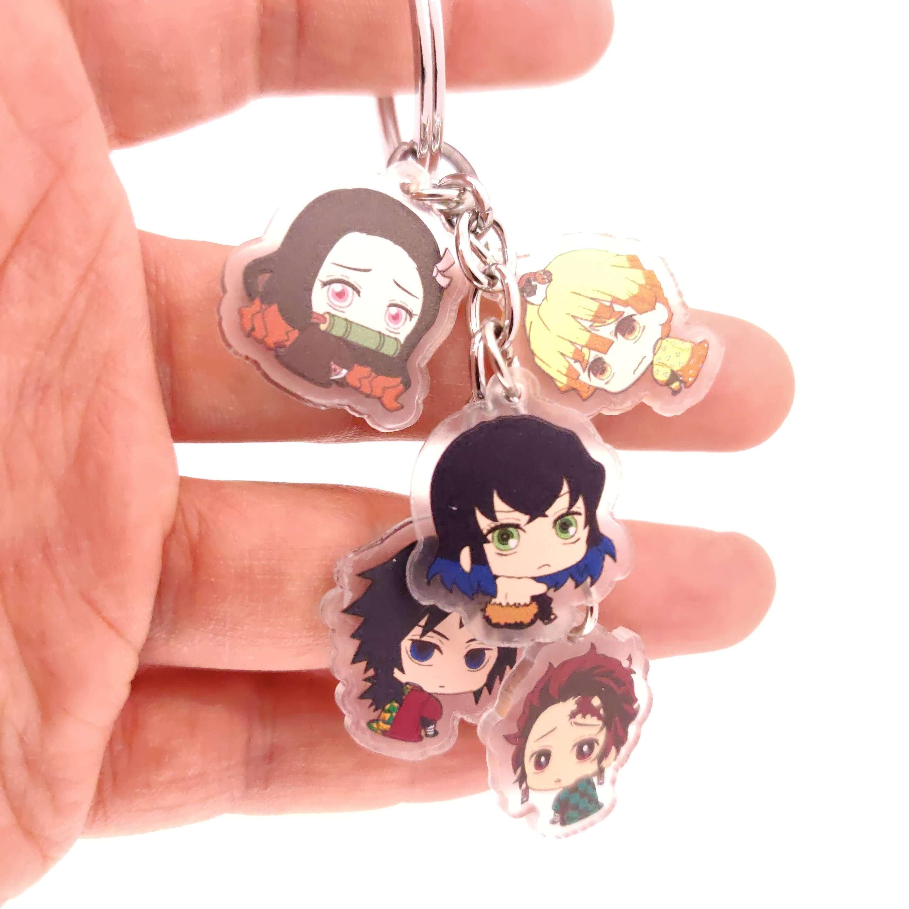 Demon Slayer 5pc Keychains - The Simple Merchant