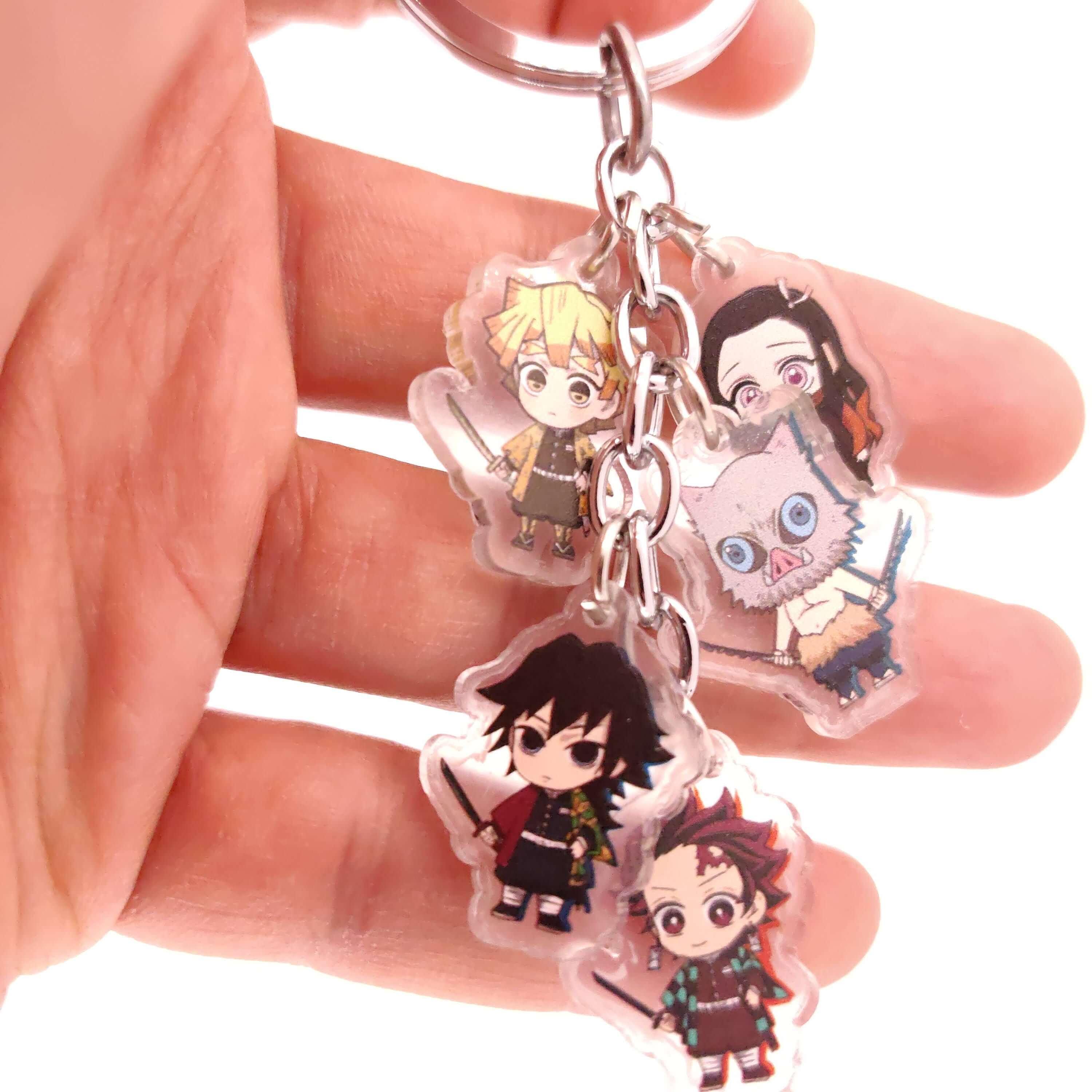Demon Slayer 5pc Keychains - The Simple Merchant