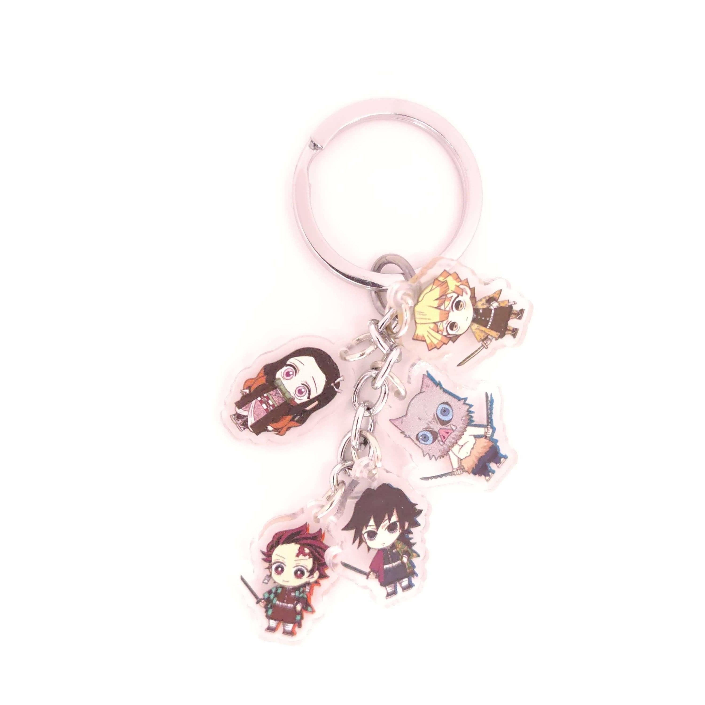Demon Slayer 5pc Keychains - The Simple Merchant