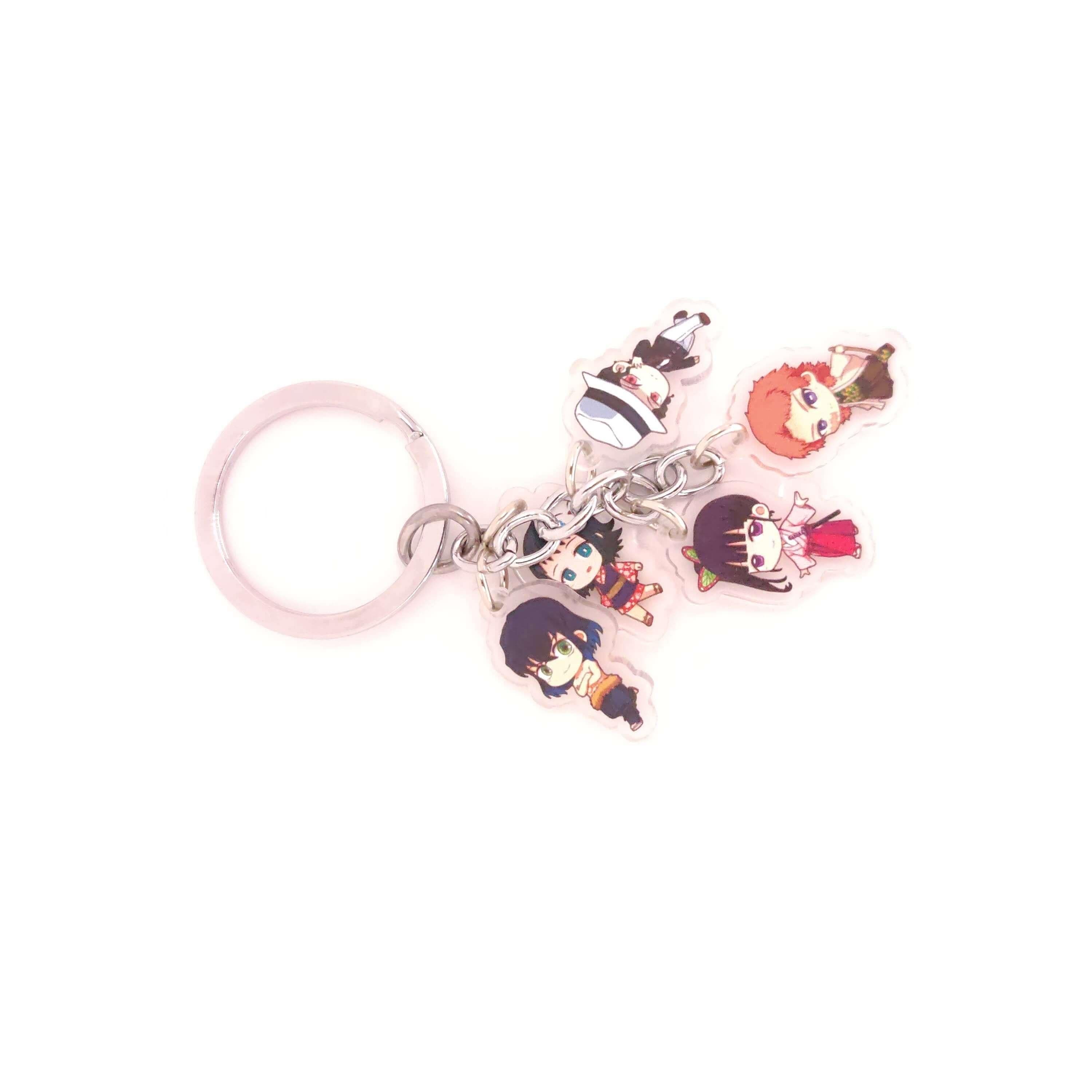 Demon Slayer 5pc Keychains - The Simple Merchant