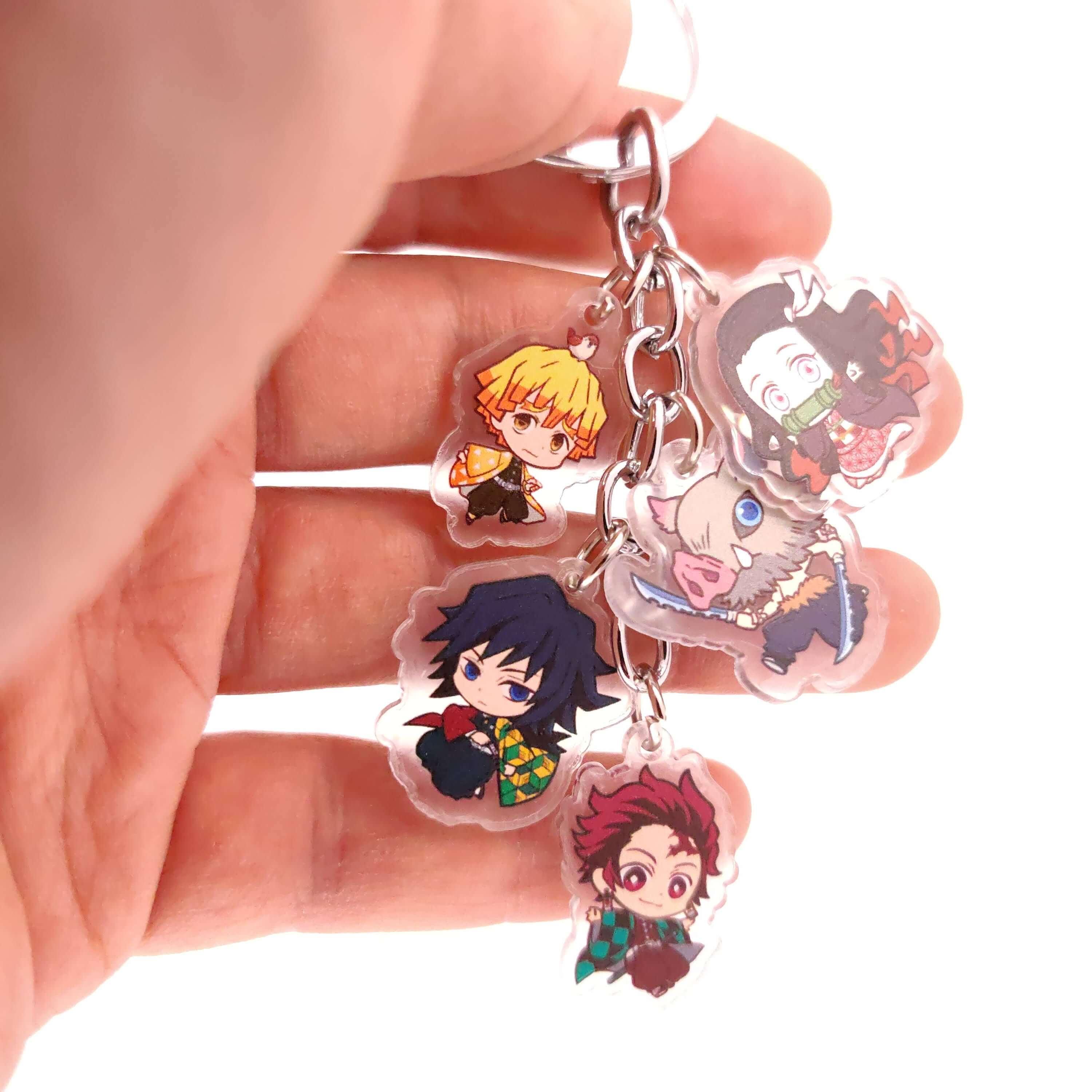 Demon Slayer 5pc Keychains - The Simple Merchant