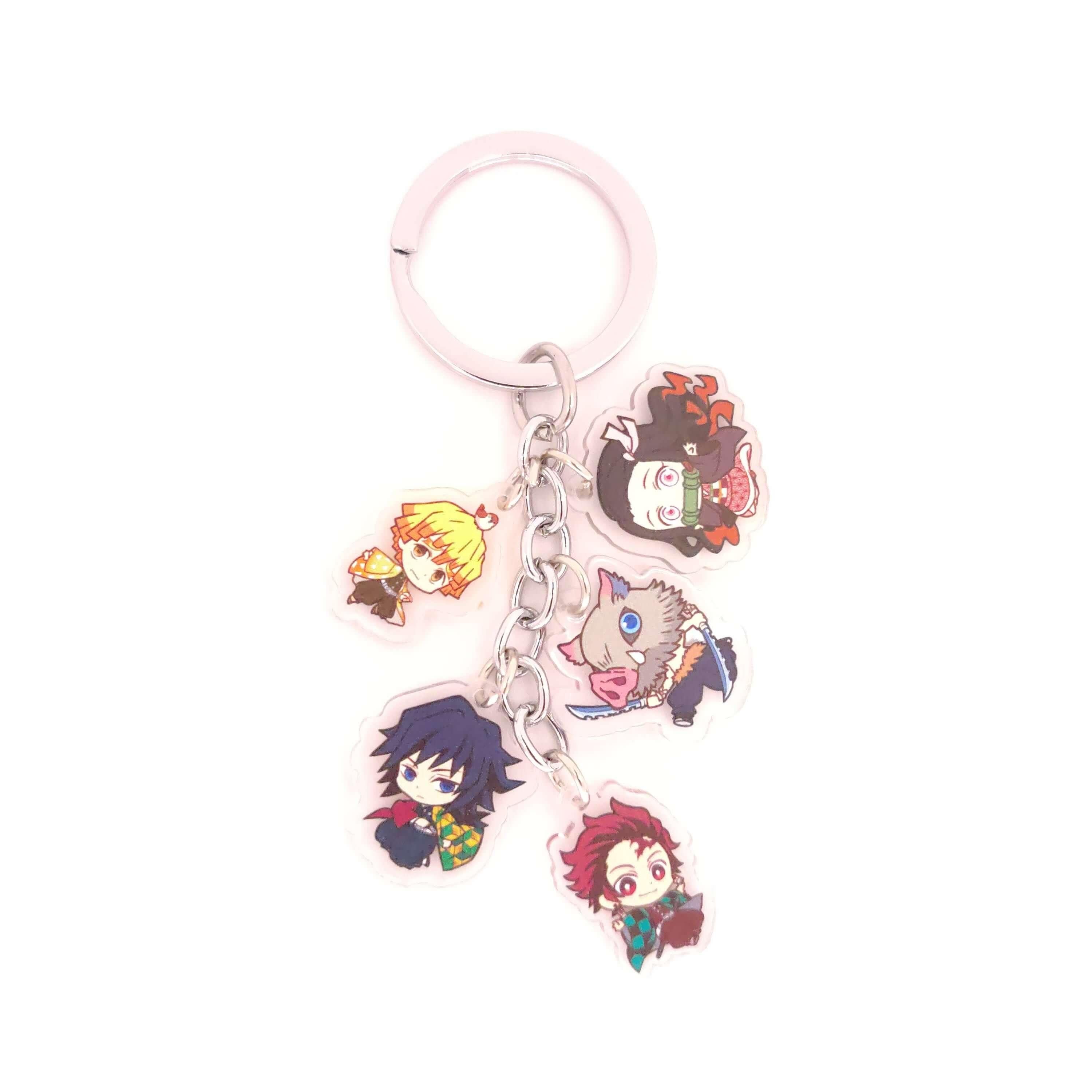 Demon Slayer 5pc Keychains - The Simple Merchant