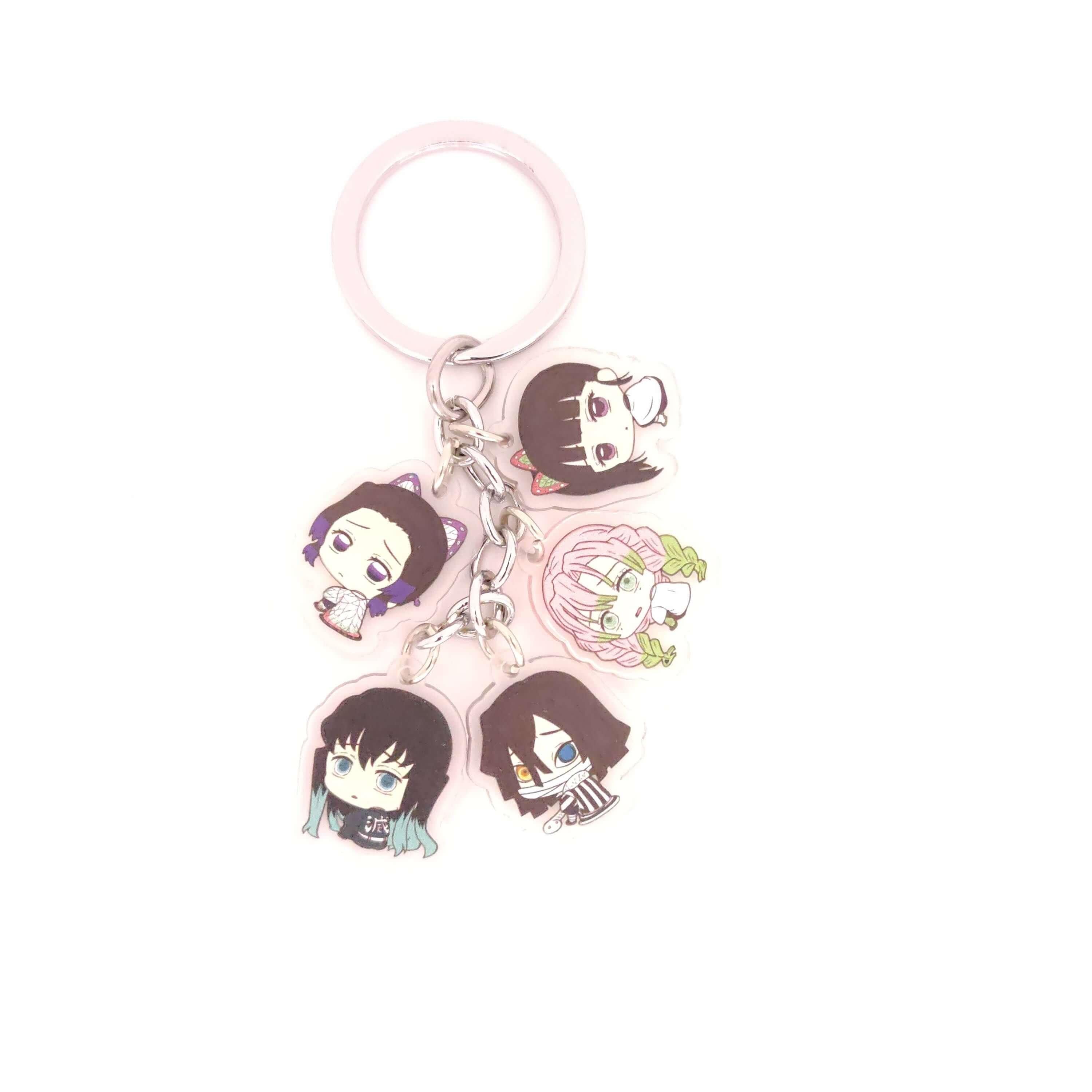 Demon Slayer 5pc Keychains - The Simple Merchant