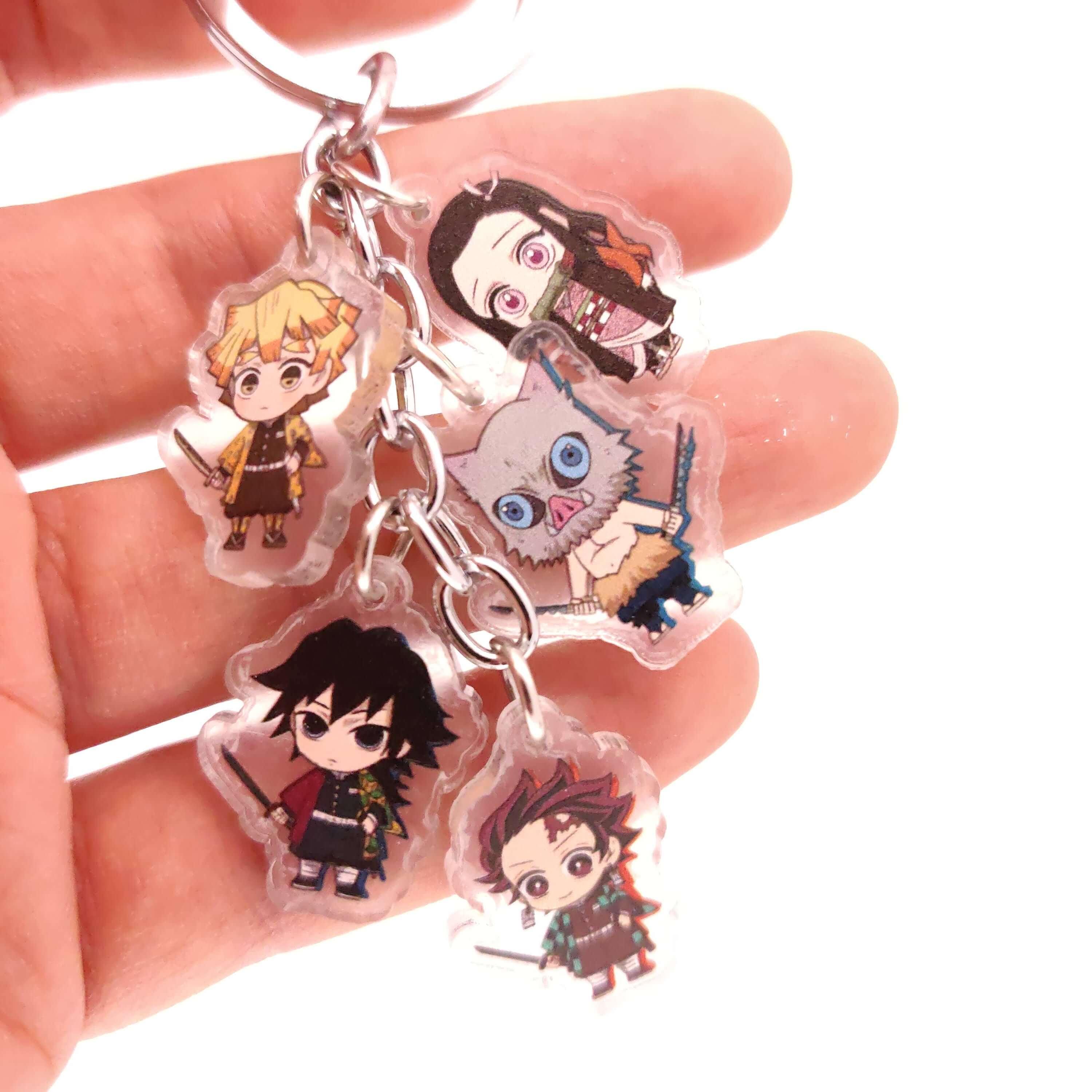 Demon Slayer 5pc Keychains - The Simple Merchant