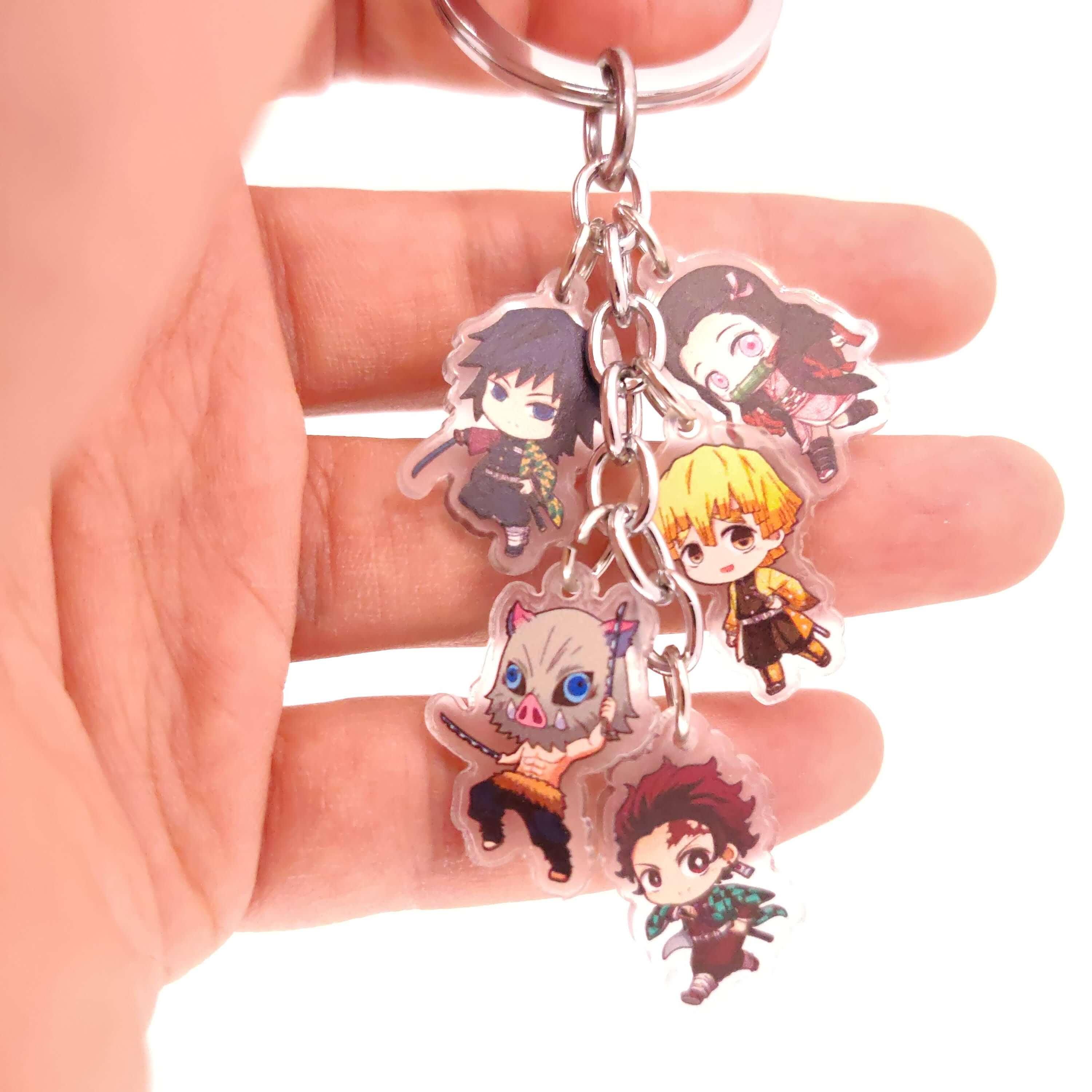 Demon Slayer 5pc Keychains - The Simple Merchant