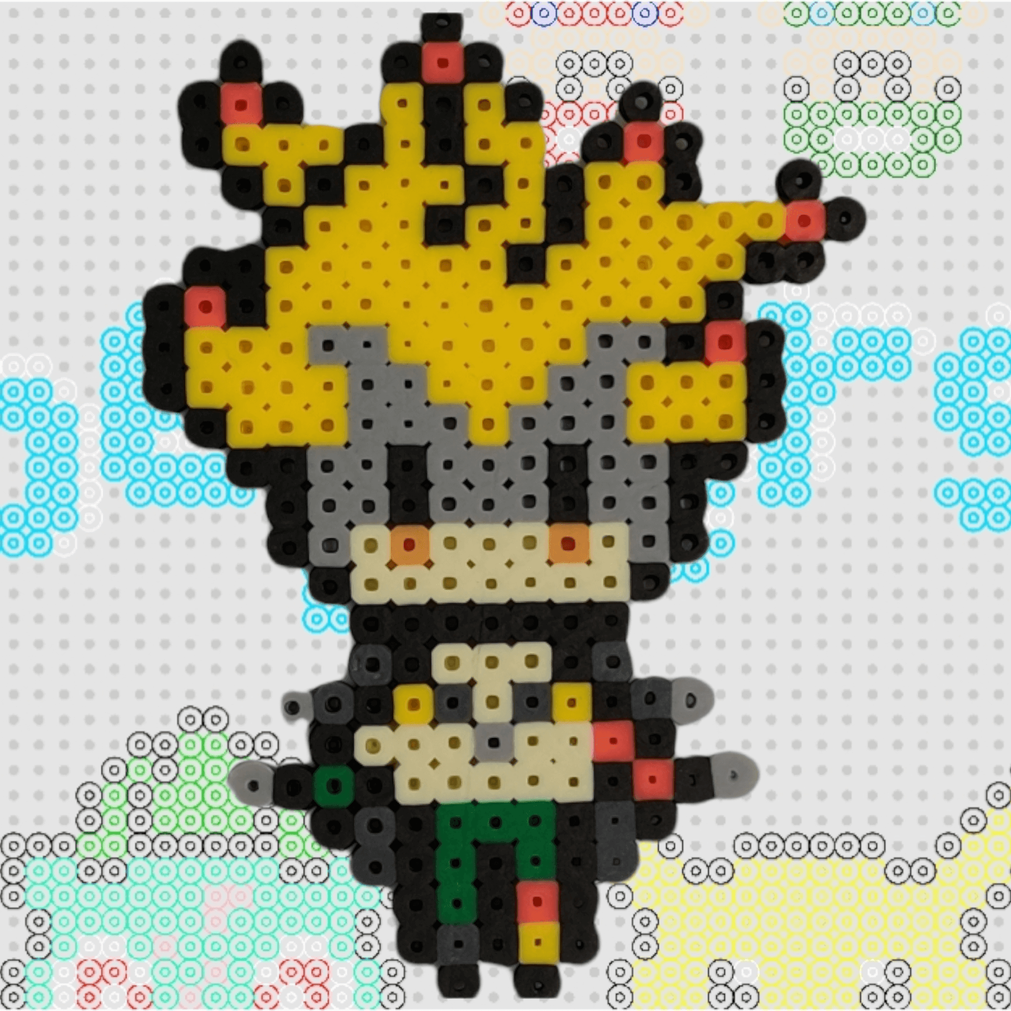 Junkrat Small Perler - The Simple Merchant