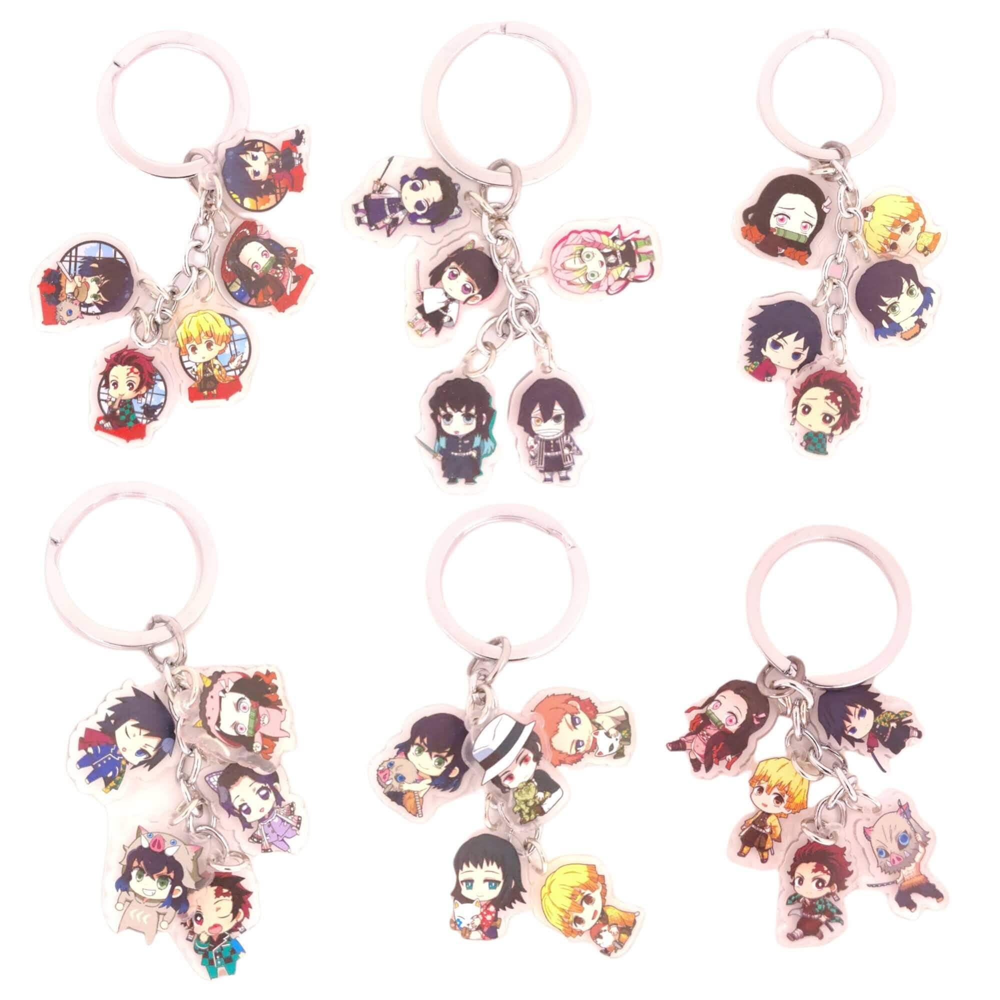Demon Slayer 5pc Keychains - The Simple Merchant
